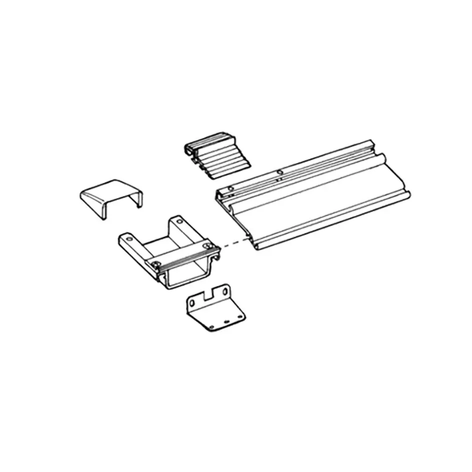 Montagesatz Serie 6 für 2 Schienen