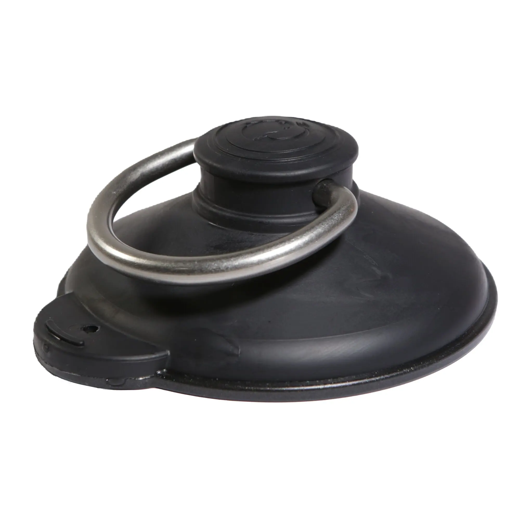Saugnapf ClingCup mit Edelstahl D-Ring schwarz