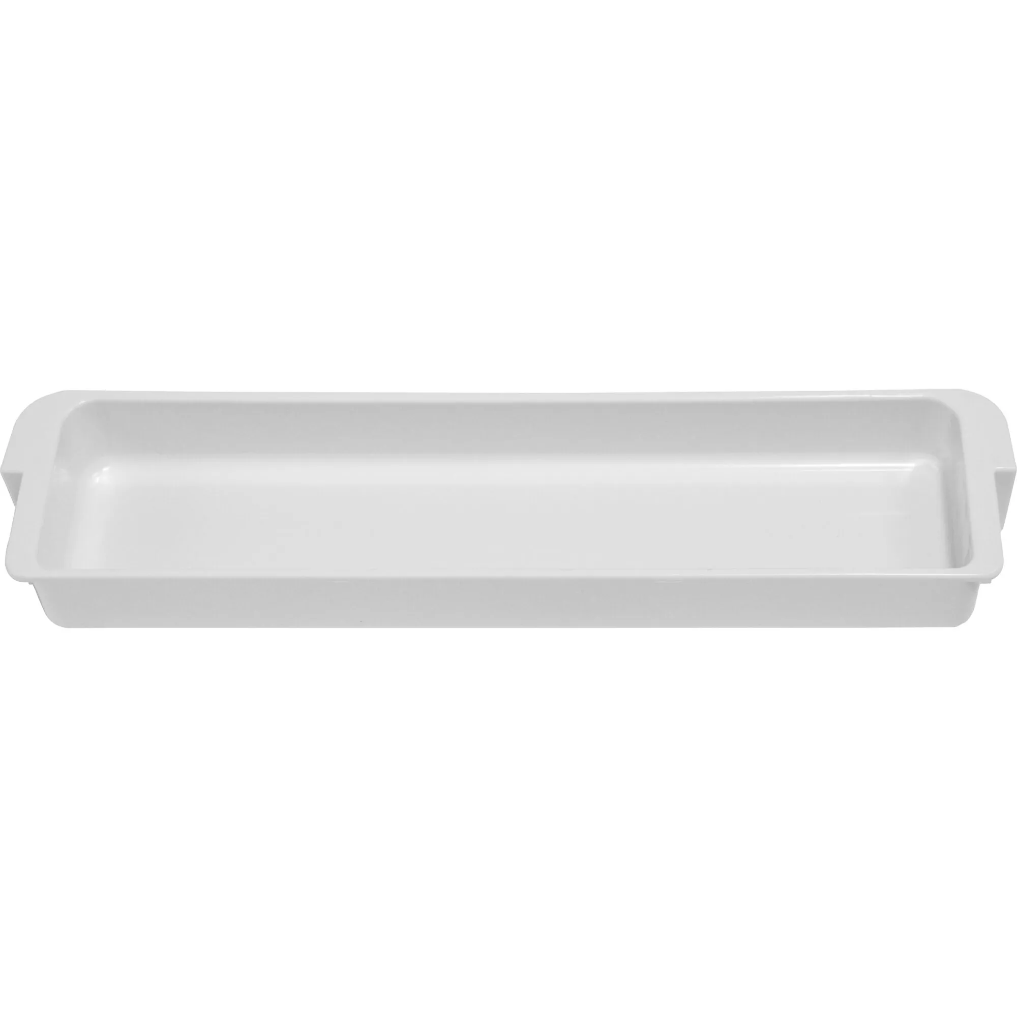 Weißes oberes Türfach aus Kunststoff für den Dometic-Kühlschrank CoolMatic CRX 50, frontal dargestellt