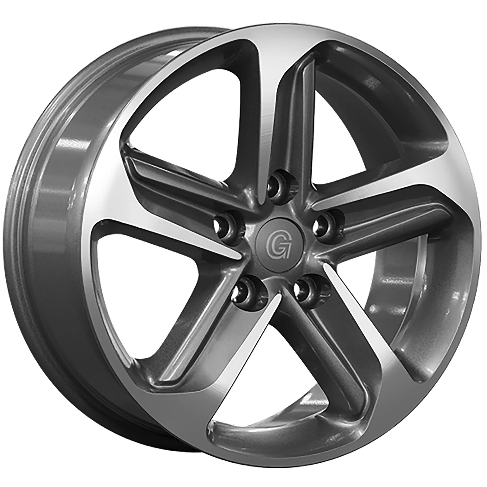 Aluminiumfelge GSM10, Fiat Ducato mit Heavy-Chassis, 1350 kg, anthracite polished glossy, 6 x 16"