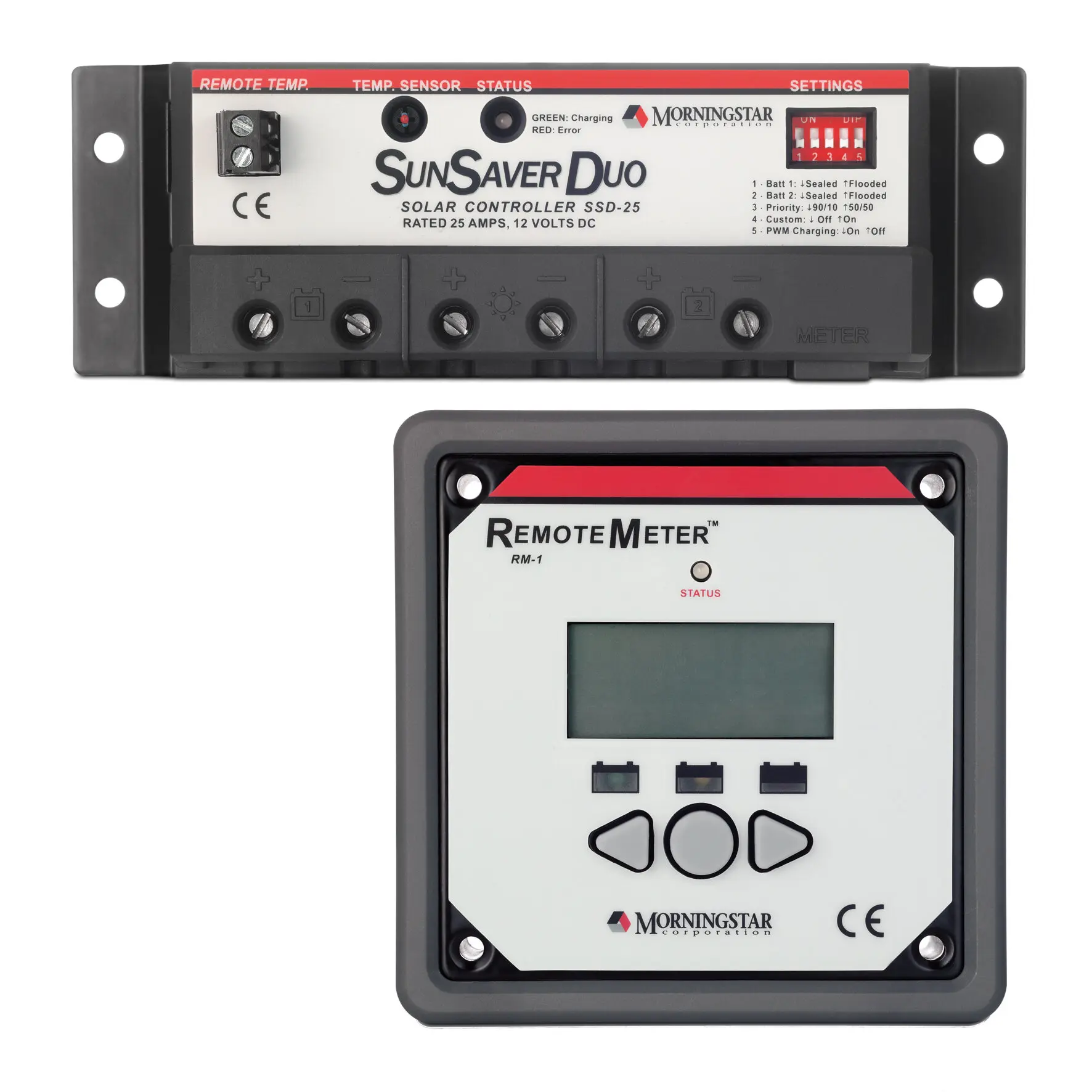 Solar Laderegler PWM SunSaverDuo™ RM-1