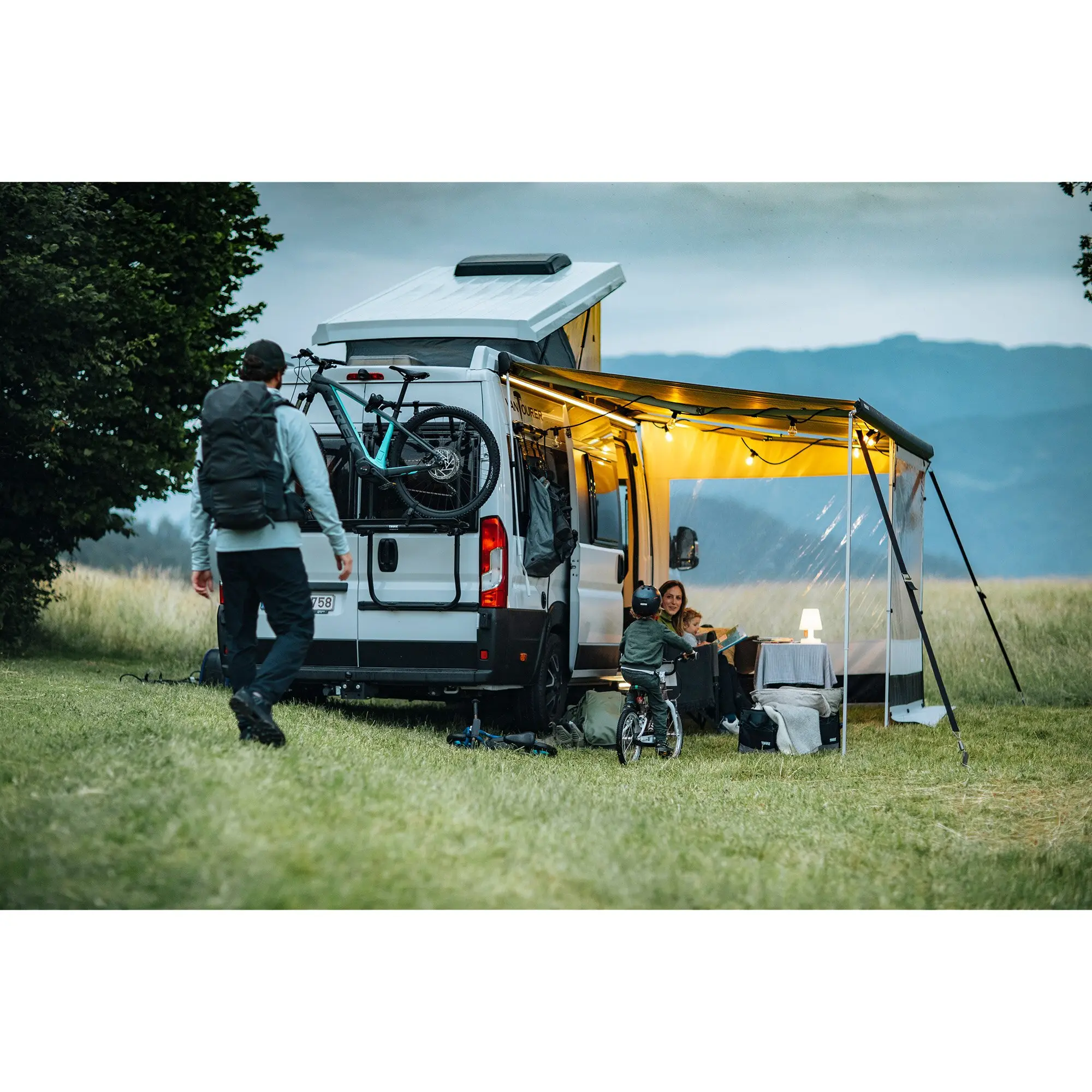 Markise Thule Omnistor 5200, eloxiert, 3 m, Saphir Blau