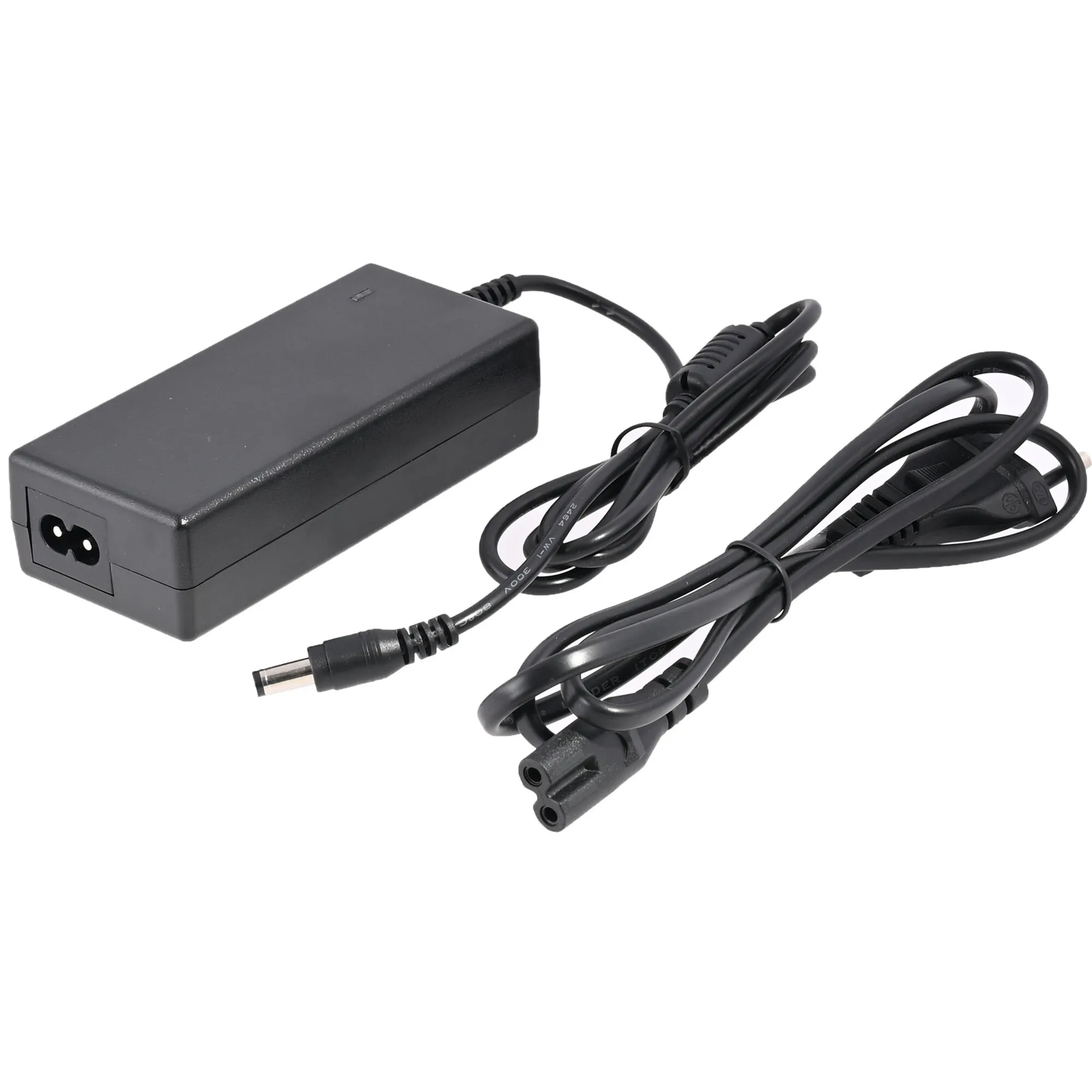 Schwarzes 230-Volt-Netzteil für Caratec Vision Pro TV CAV321P-S mit Euro-Netzkabel und DC-Hohlstecker