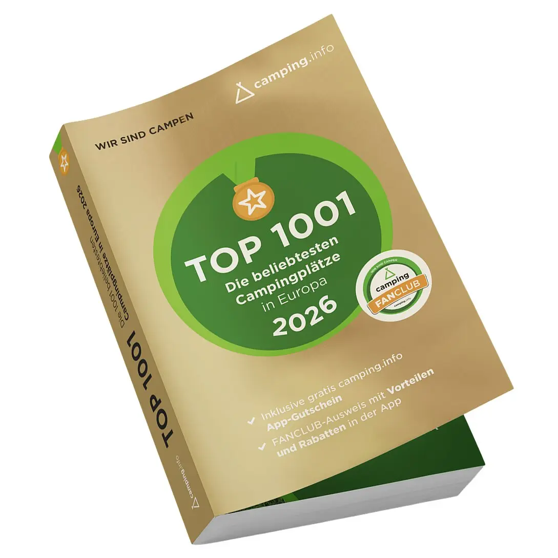 Campingführer TOP 1001 – Die beliebtesten Campingplätze in Europa 2026