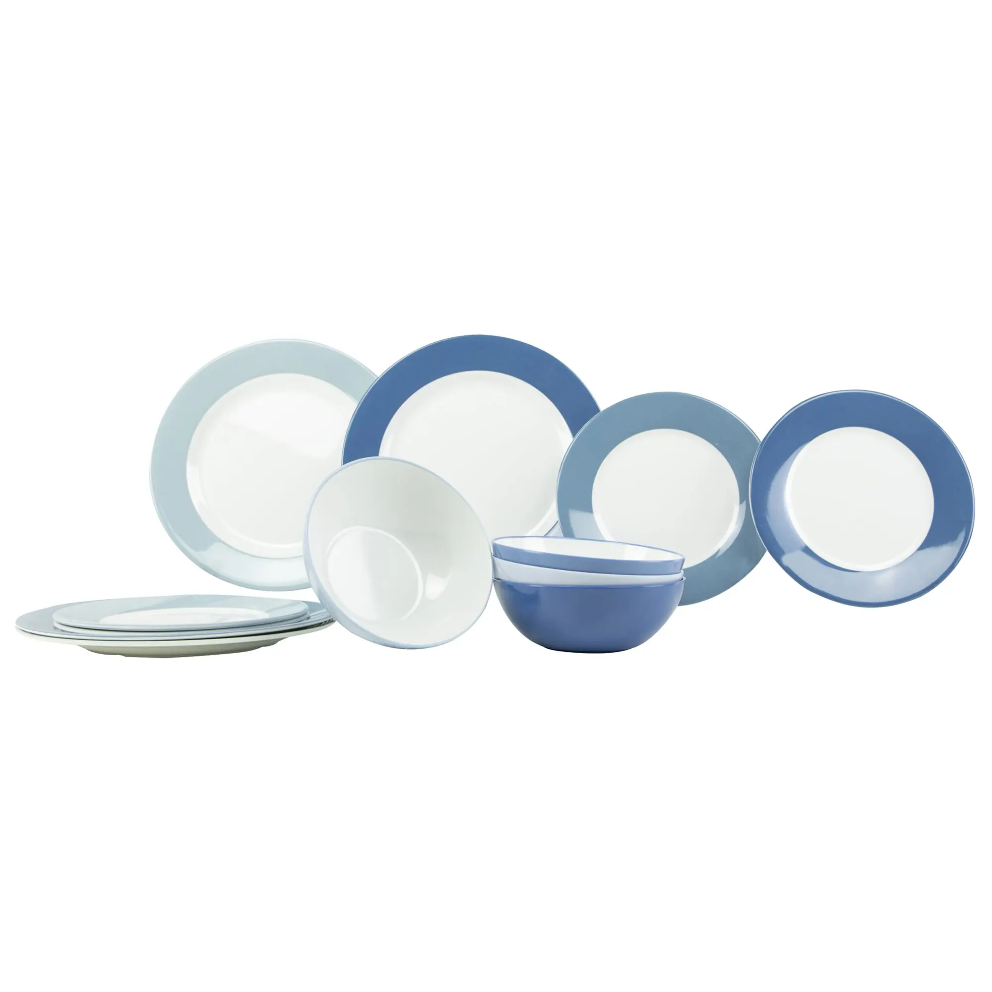 Geschirrset Colour Line, blau