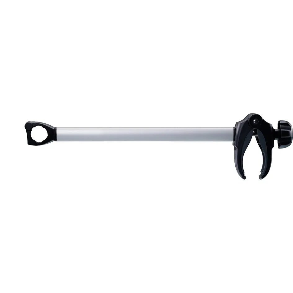 Erweiterungs-Set 3. Fahrrad mit silberner Aluminiumstange und schwarzen Befestigungsmechanismen an beiden Enden