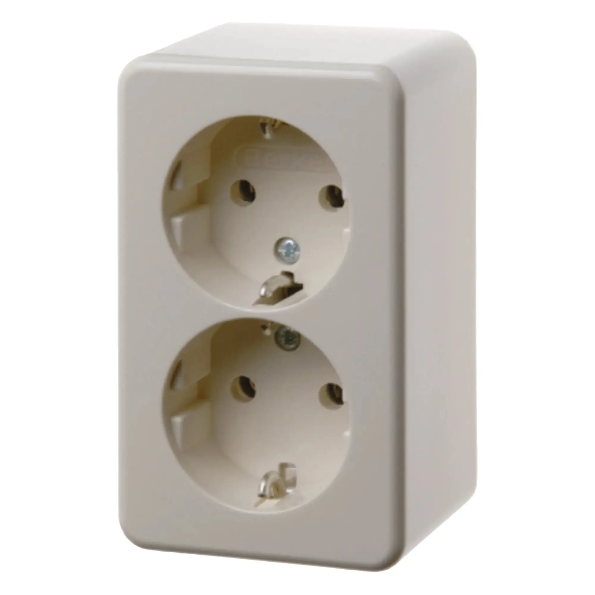 Steckdose Schuko Aufputz, 2-fach