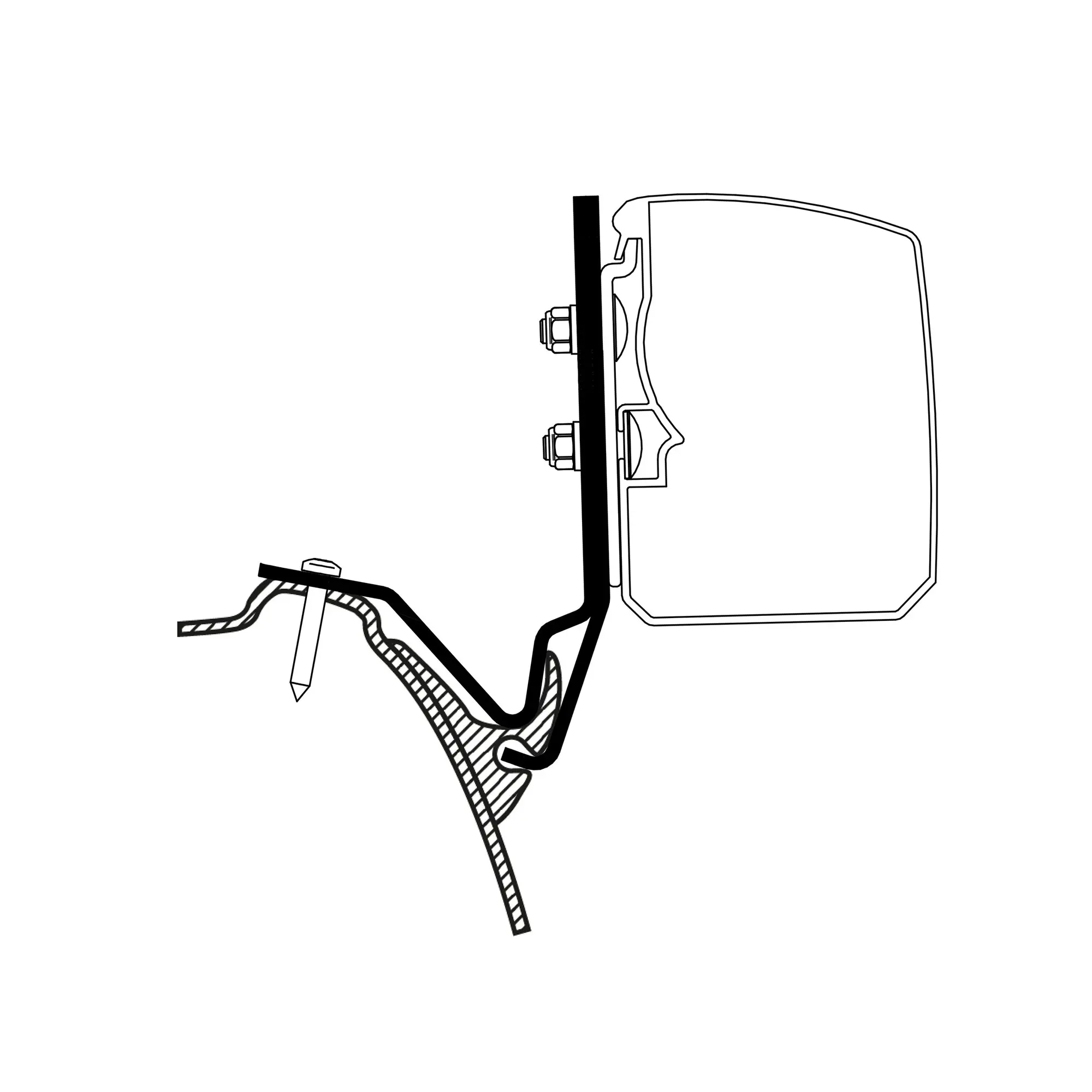 Adapter Westfalia Kepler One / Five / Six für Thule 3200