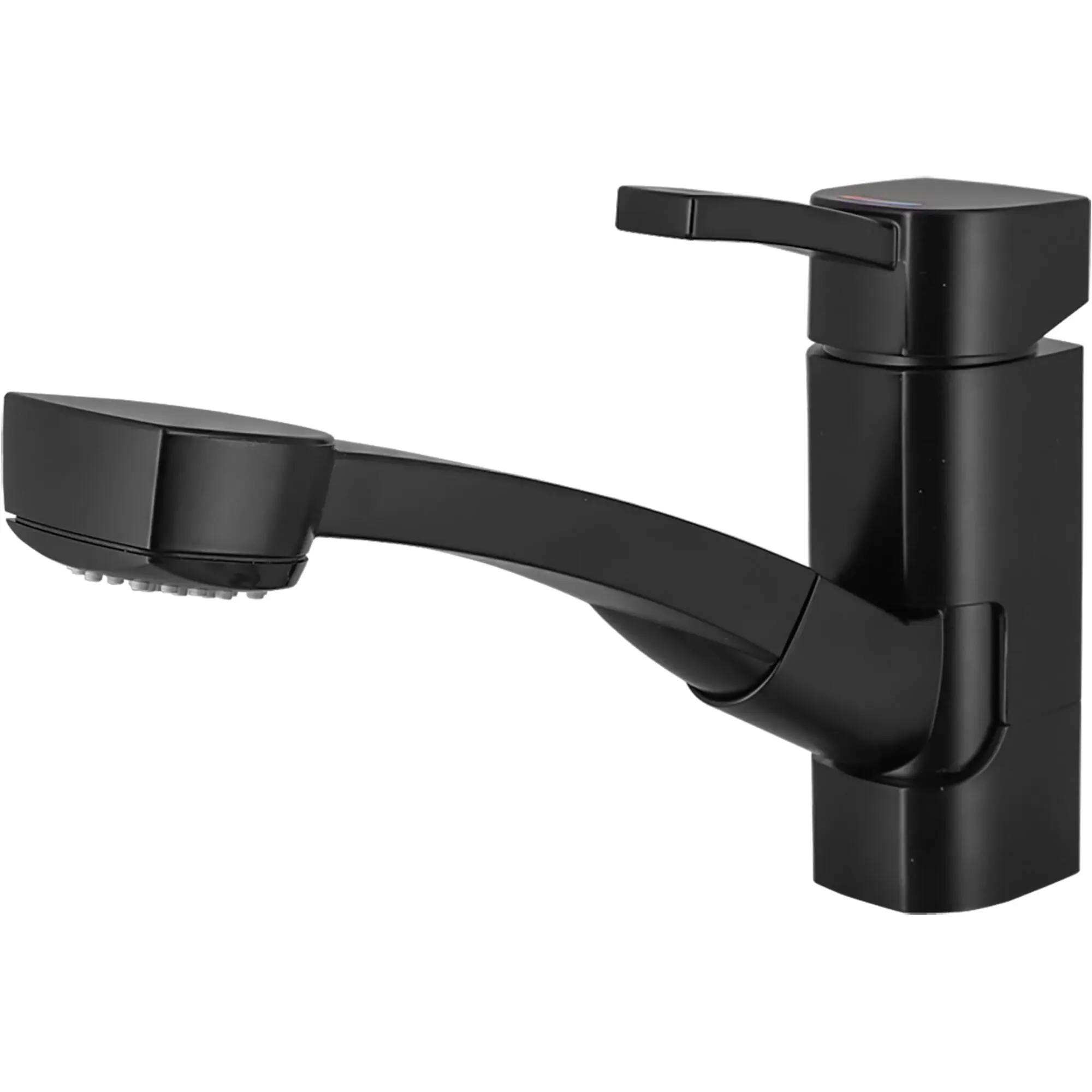 Einhebelmischer Capri mit Dusche Piccina, schwarz matt