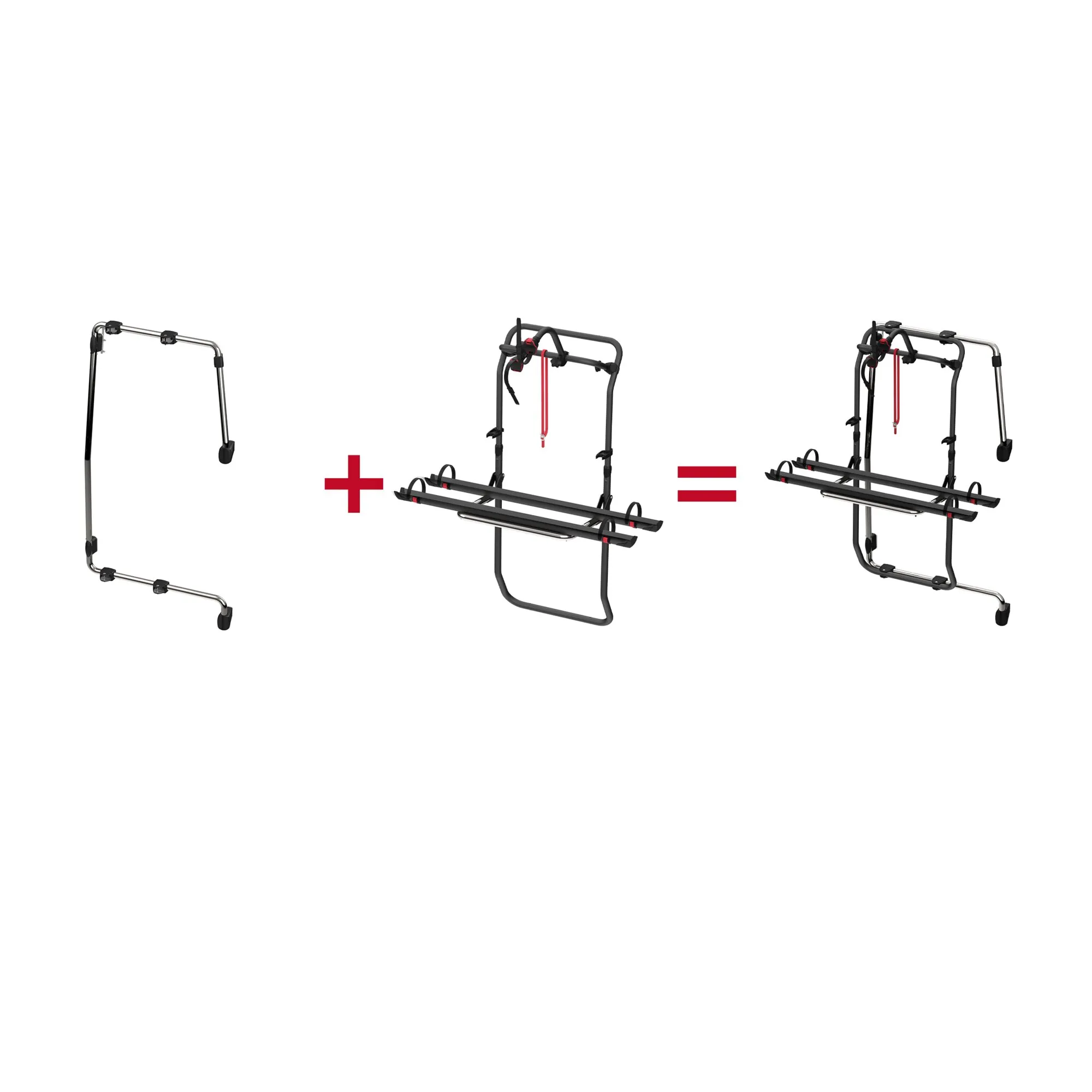 Kit Frame Carry-Bike Frame für Mercedes-Benz Sprinter W907/W910: Einzelhalterung plus Fahrradträgerrahmen ergeben ein Set