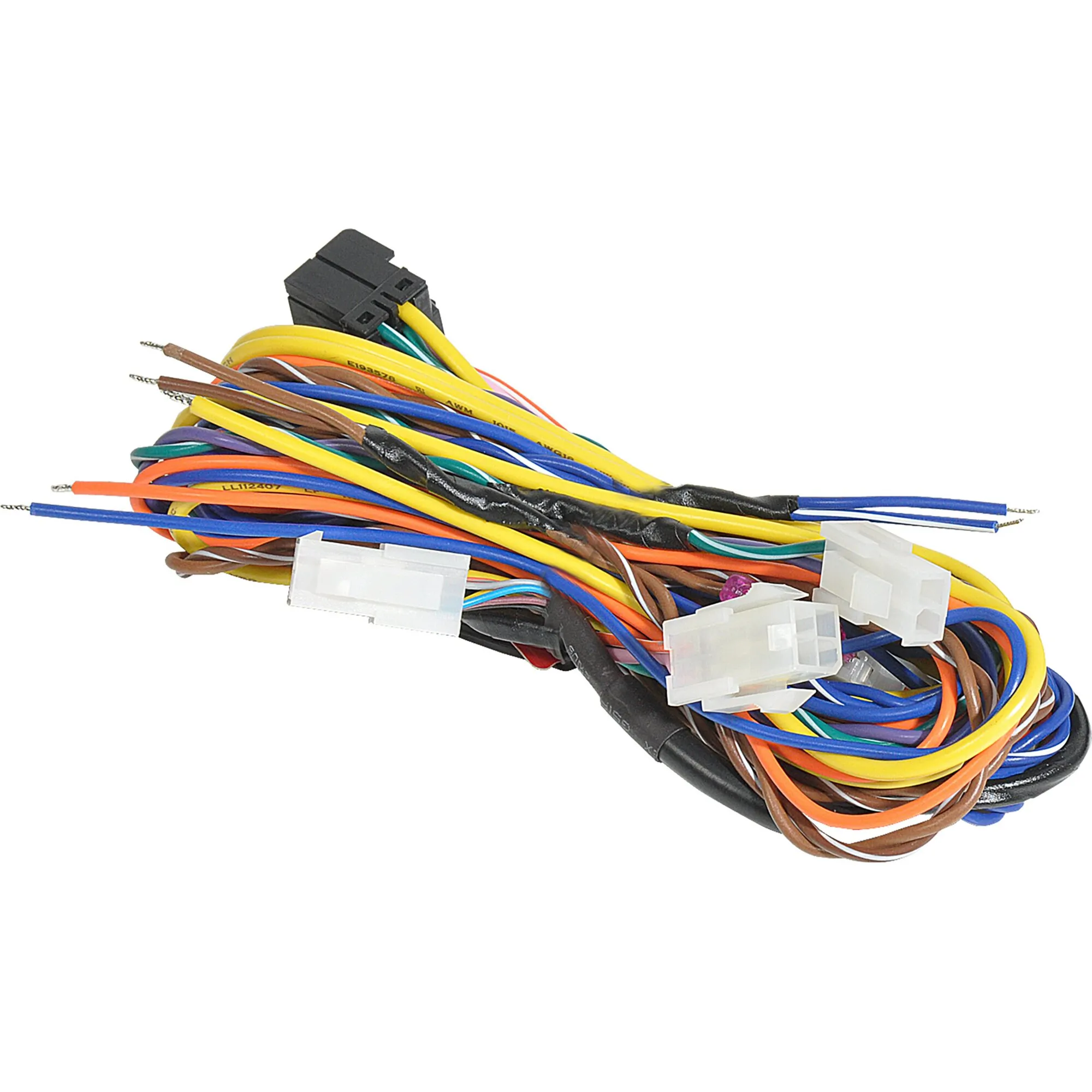 Geschwindigkeitsregler MagicSpeed MS-880 mit buntem Kabelsatz, Steckverbindern und offenen Kabelenden auf weißem Hintergrund