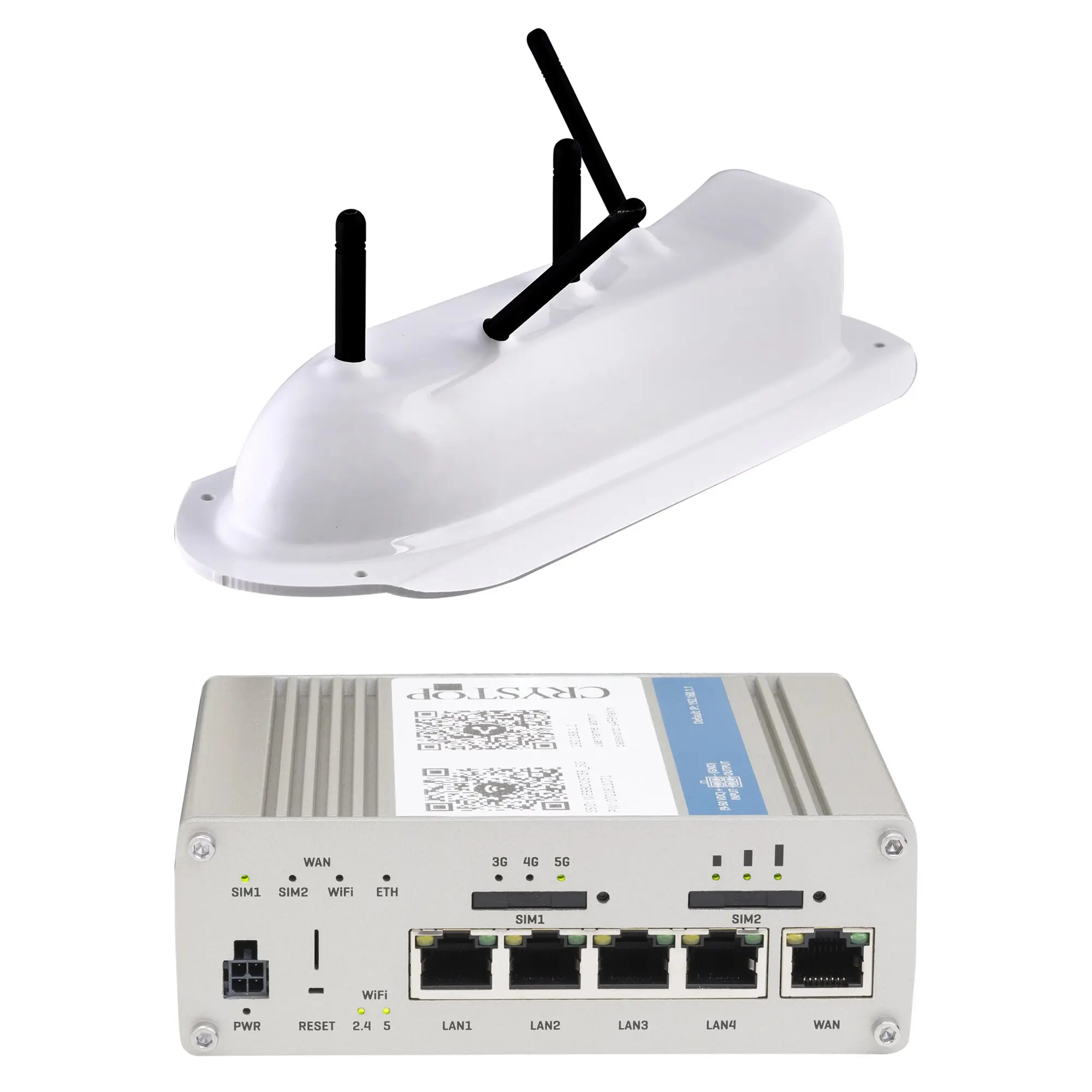 Router Set WebBooster Van, white