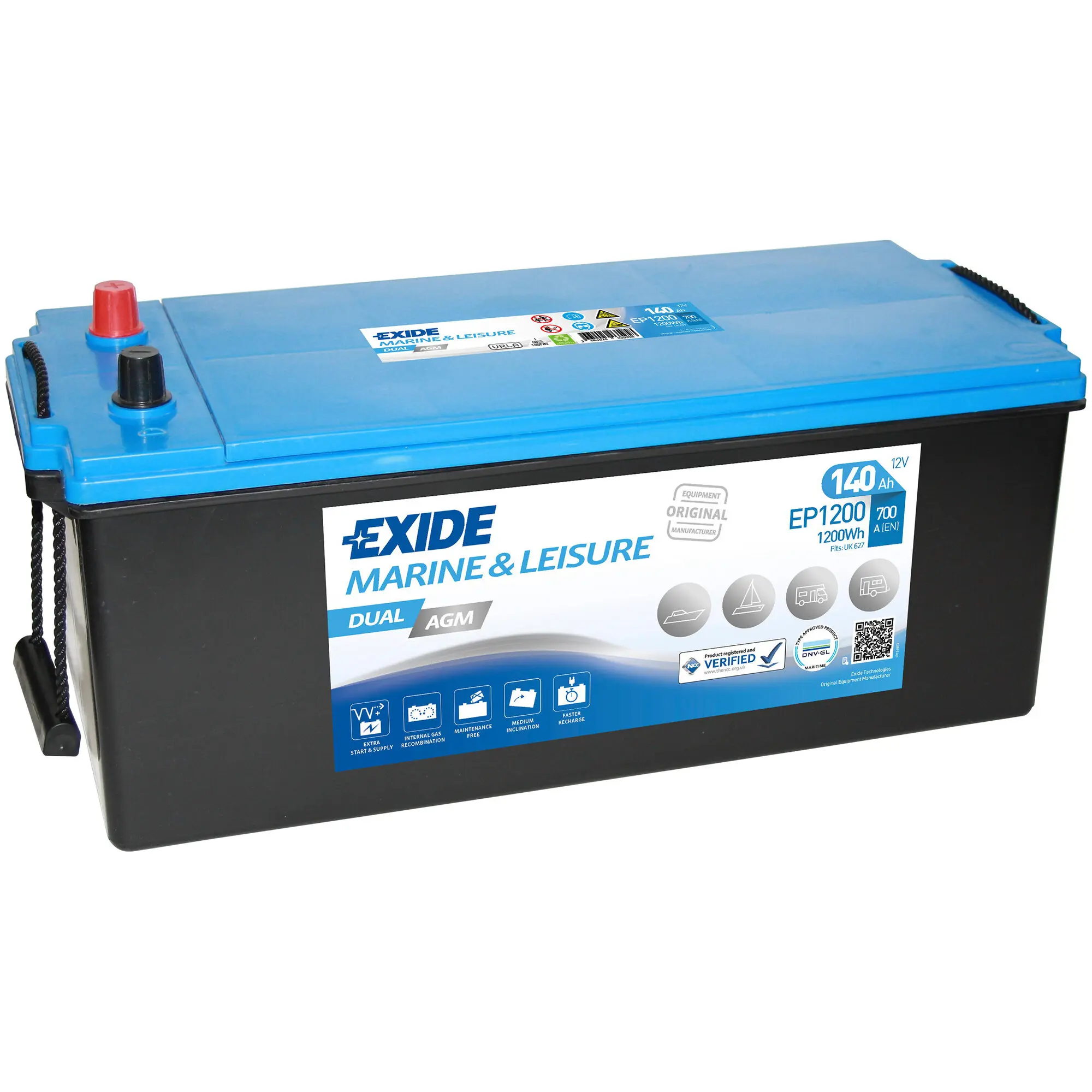 Batterie Dual AGM, 140 Ah