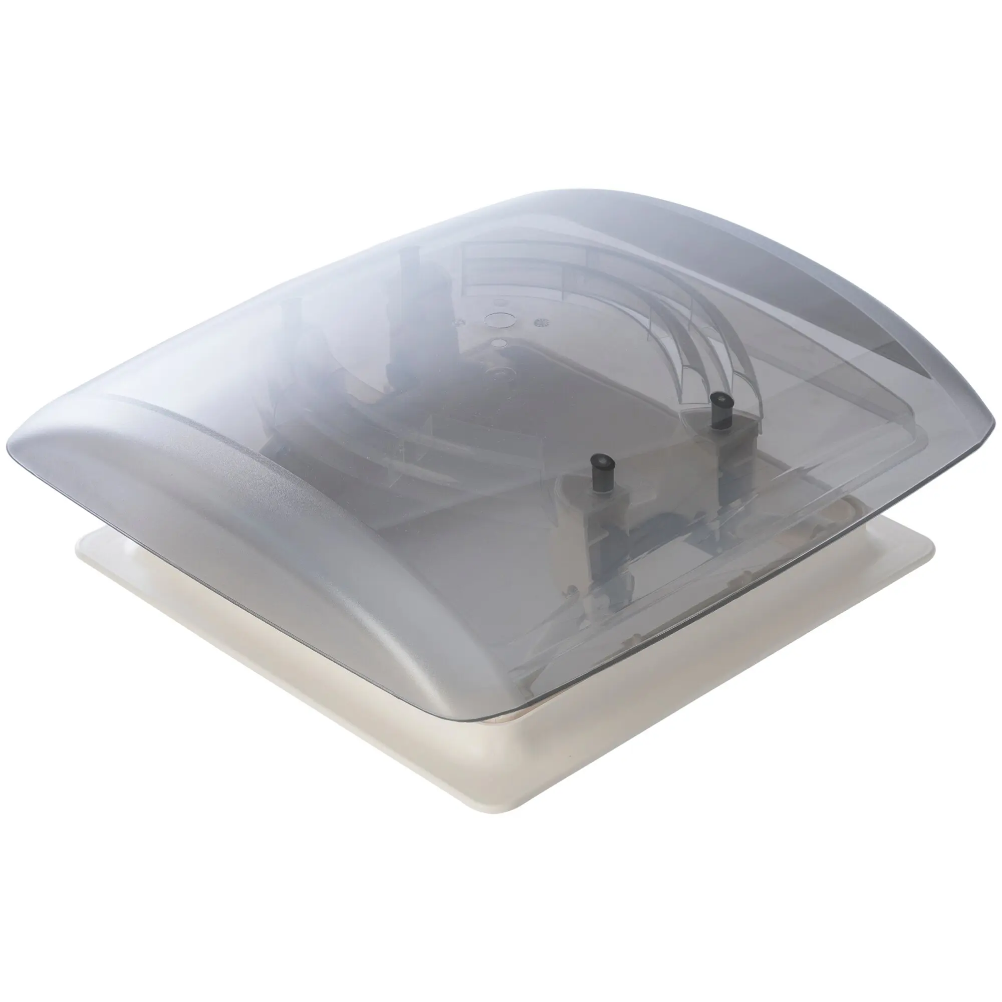 Dachhaube VisionVent S eco mit Fliegengitter und Verdunkelung, cremeweiß