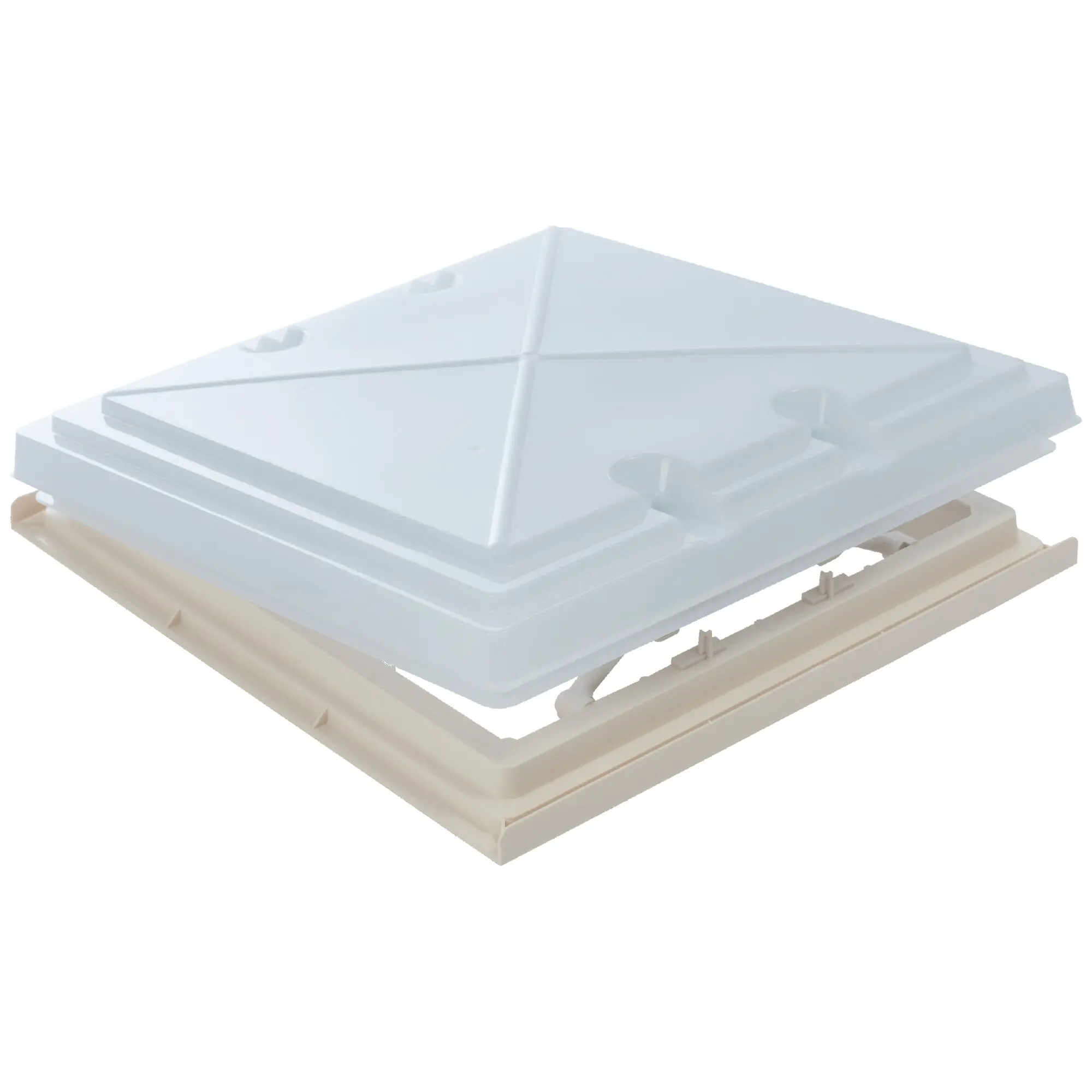 Skylight Model 42K with Fly Screen and Blackout Blind, cream white