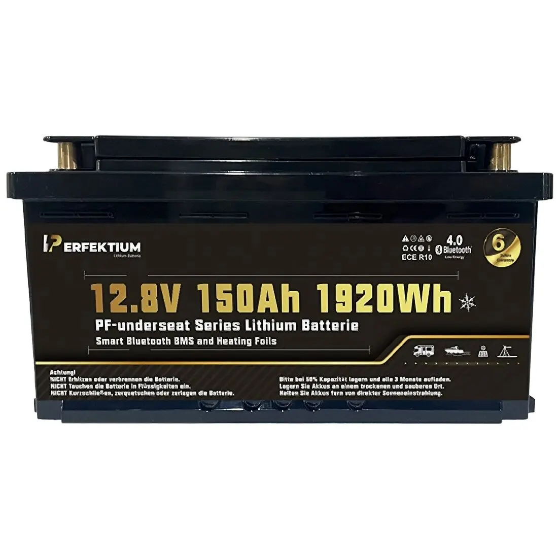 Lithium Batterie PF-Underseat-12 mit Heizung, 150 Ah