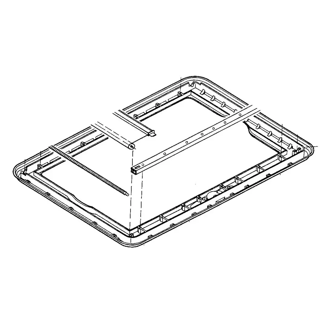 Innenrahmen ohne Anbauteile, cremeweiß