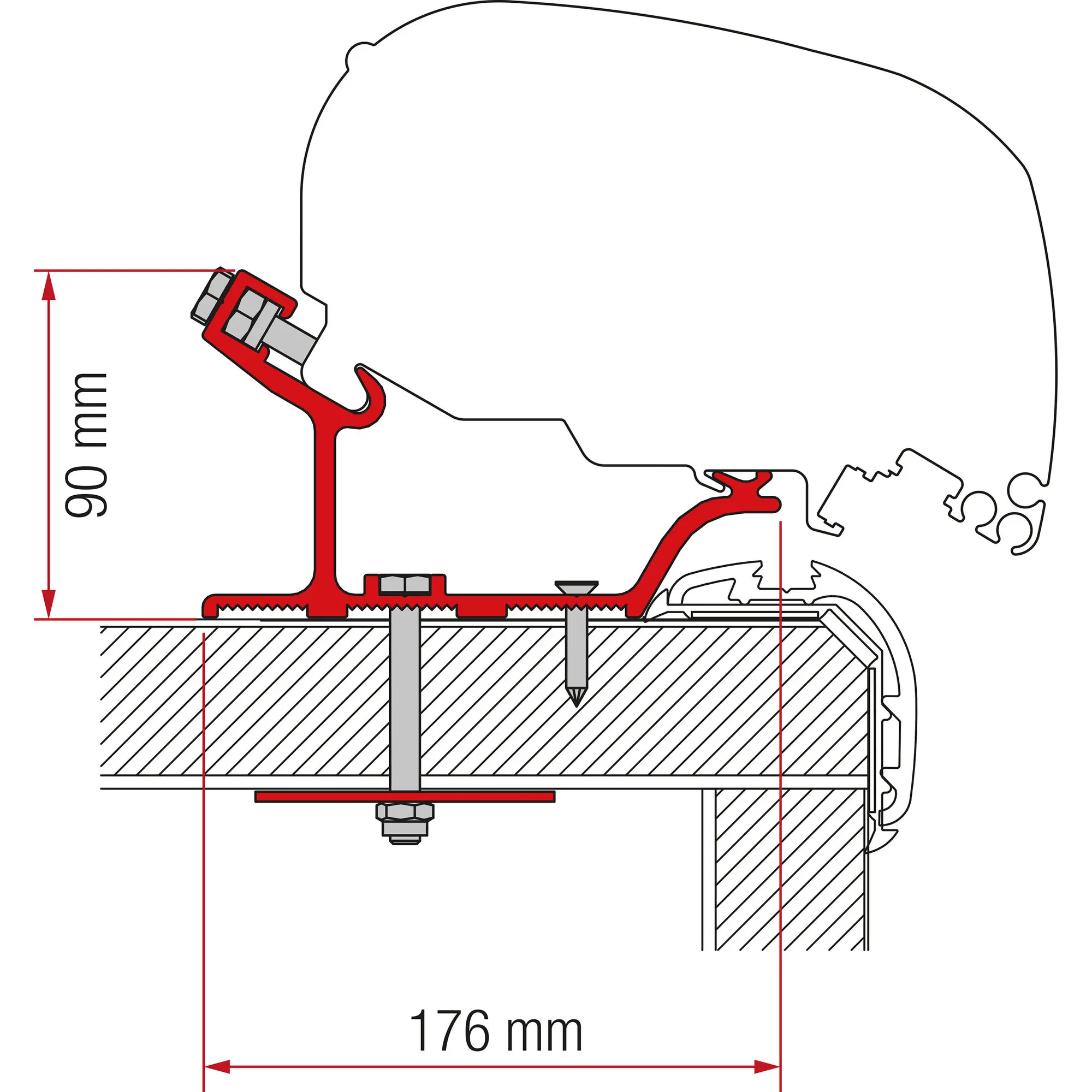Awning Adapter Carthago Malibu, 450 cm