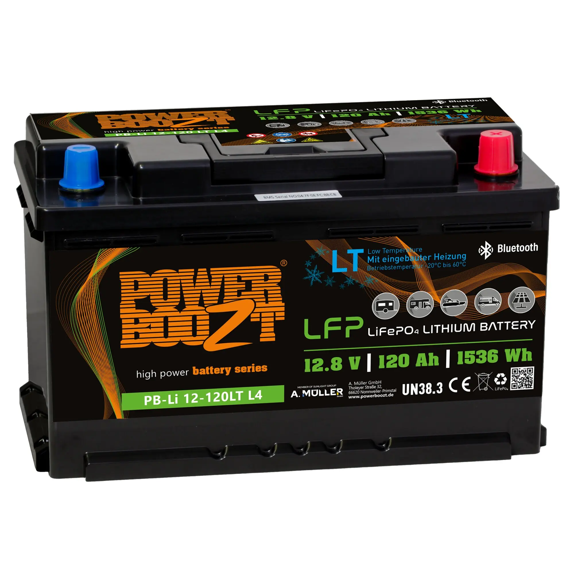 Lithium Kaltwetterbatterie, 120 Ah