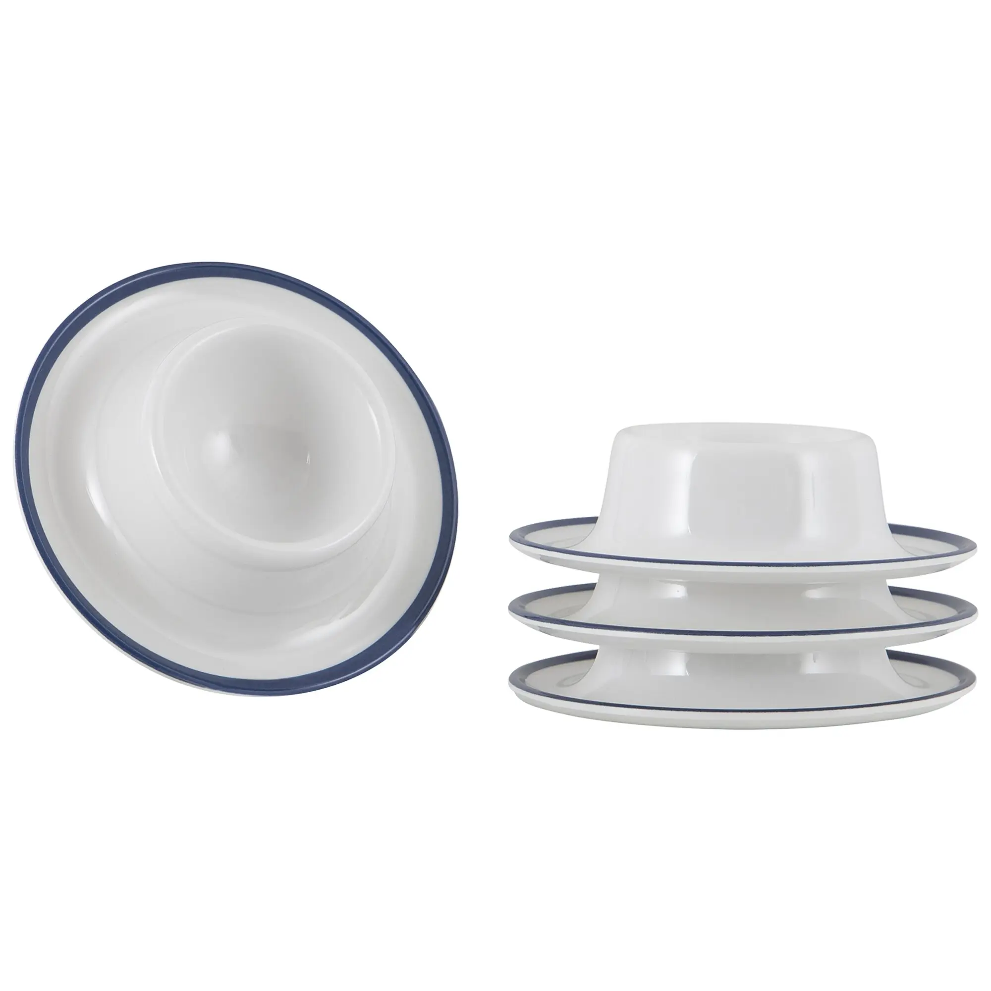 Eierbecher Linea Line, schwarz, 4er-Set