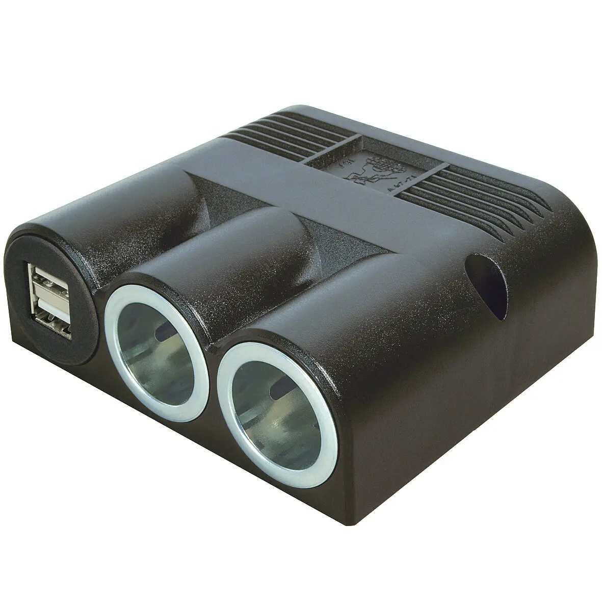 Aufbau-Dreifachsteckdose, 2 Power | 2 USB-A
