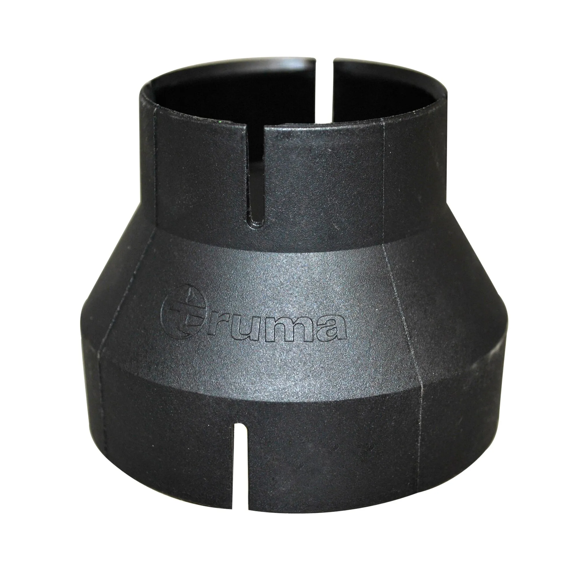 Schwarze RZ-Reduzierung von Ryma mit konischer Form, geschlitztem Rand und eingeprägtem Ryma-Logo