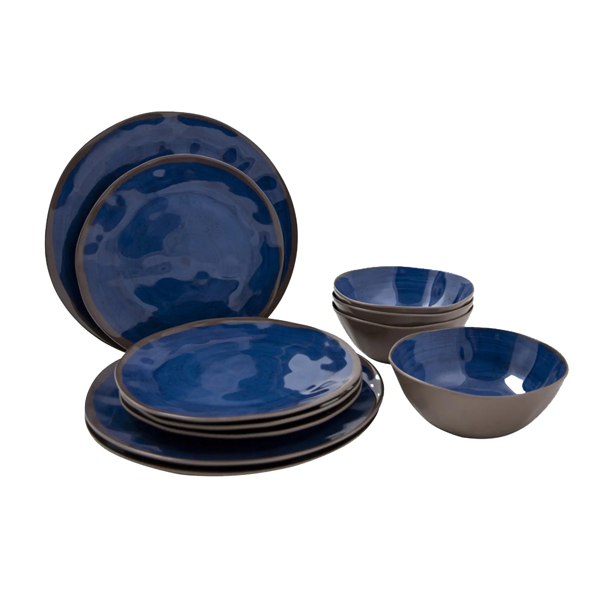 Geschirrset Halo, 12-teilig, blau