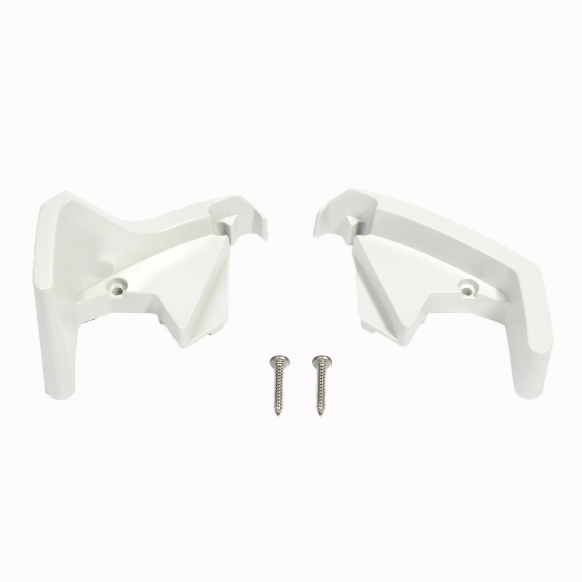 Front Panel End Caps, Set Left and Right for TO 6200, white