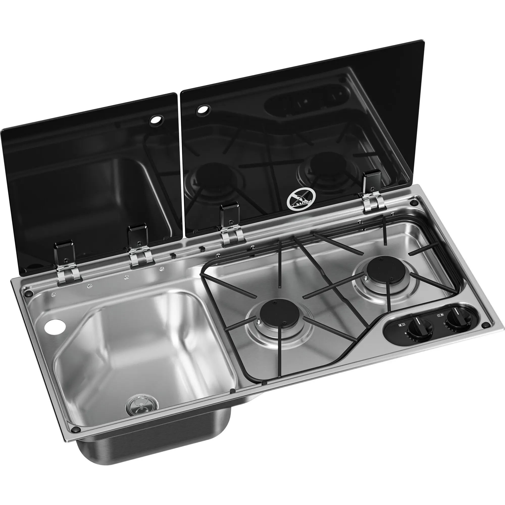 Kocher-Spülenkombination CVC1700G, Becken links