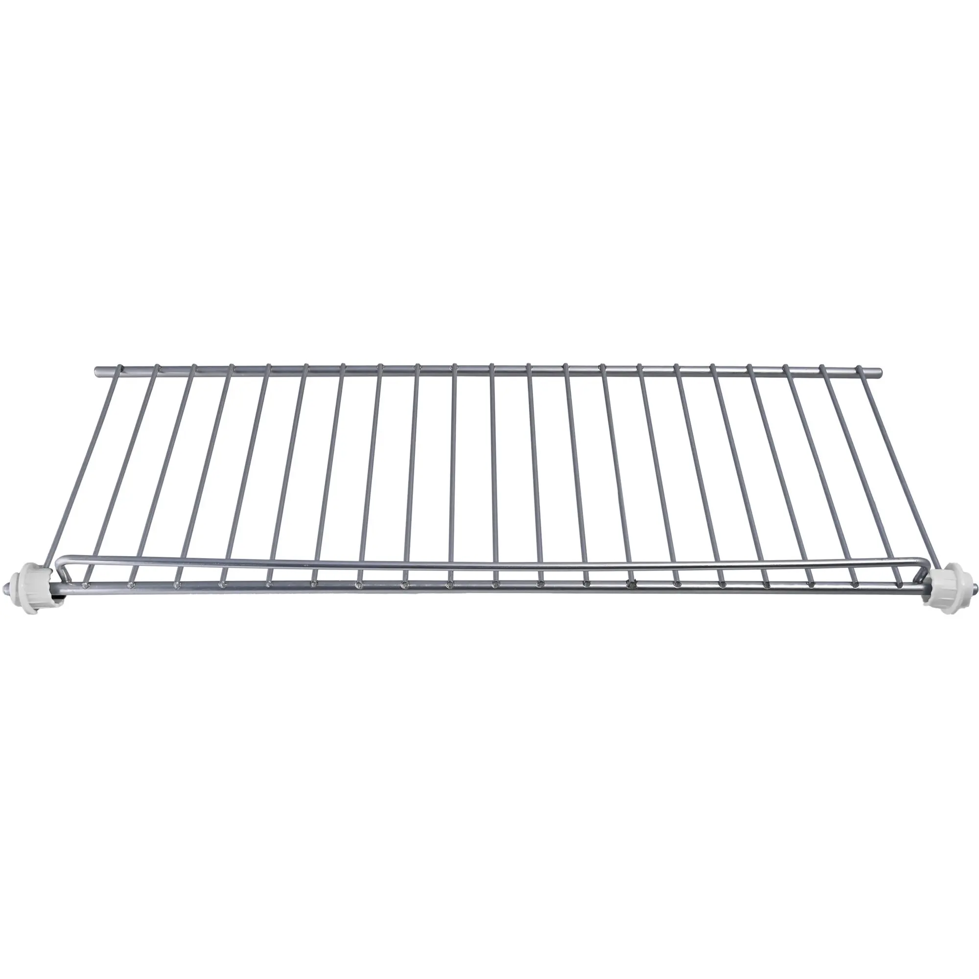 Gitterrost oben, 44 × 16,2 cm, aus Metall mit parallelen Stäben, weiße Endkappen, passend für Dometic RM 10.5T/RMS 10.5T