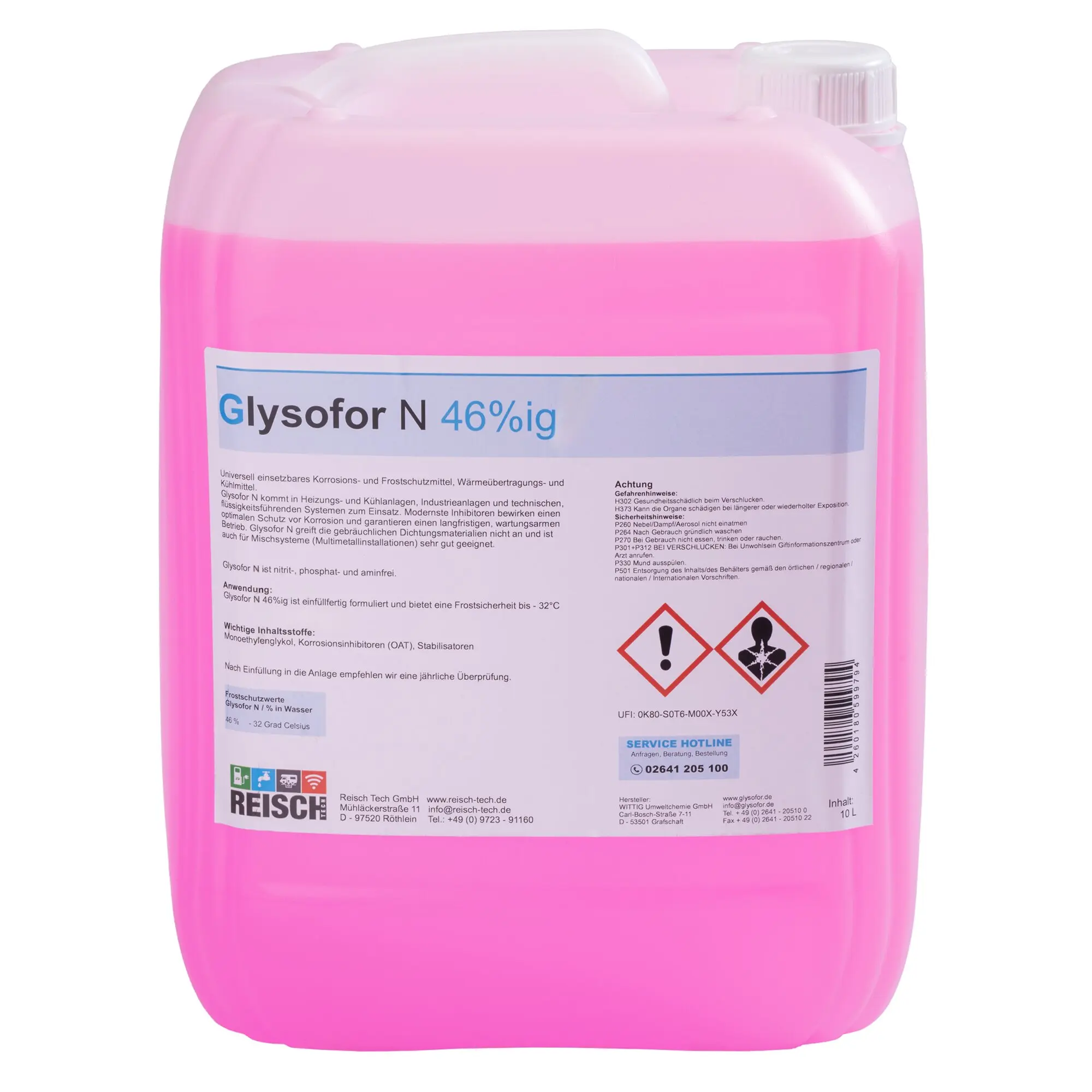 Frostschutzmittel Glylsofor N für Heizungssysteme, 10 l