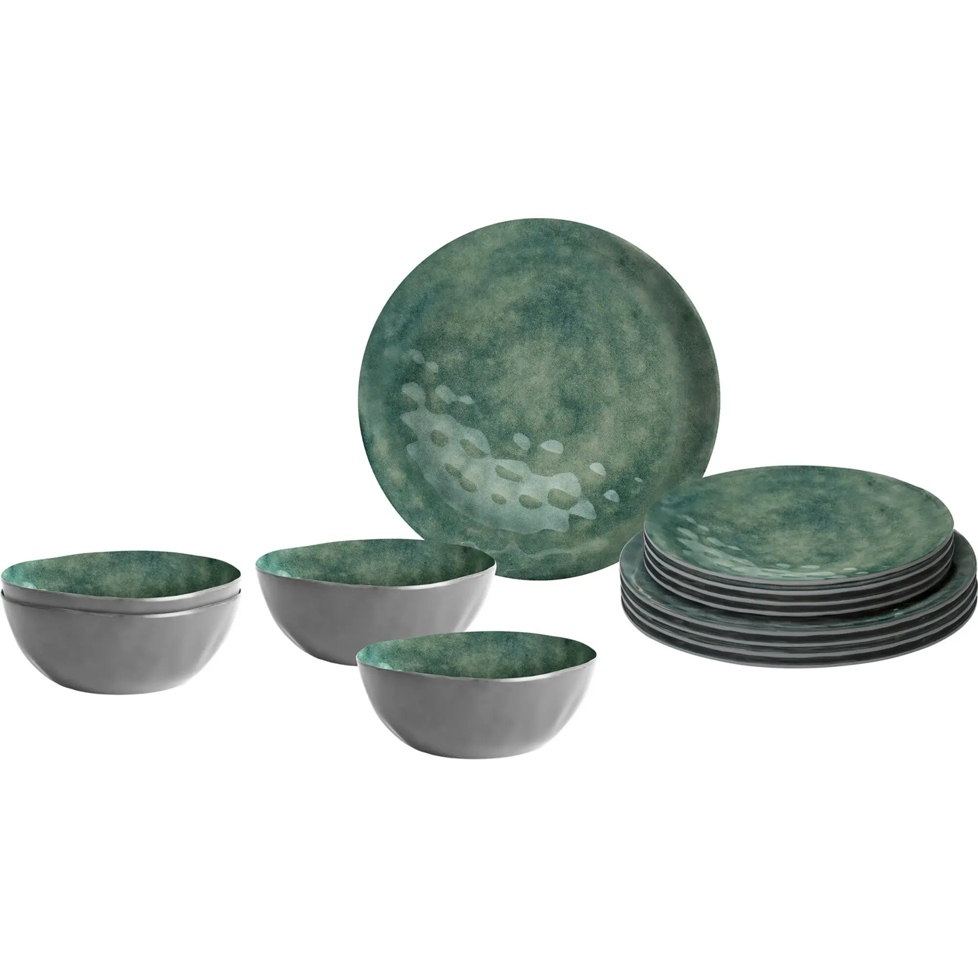 Venetian Sea Green tableware set, 12-piece tableware set