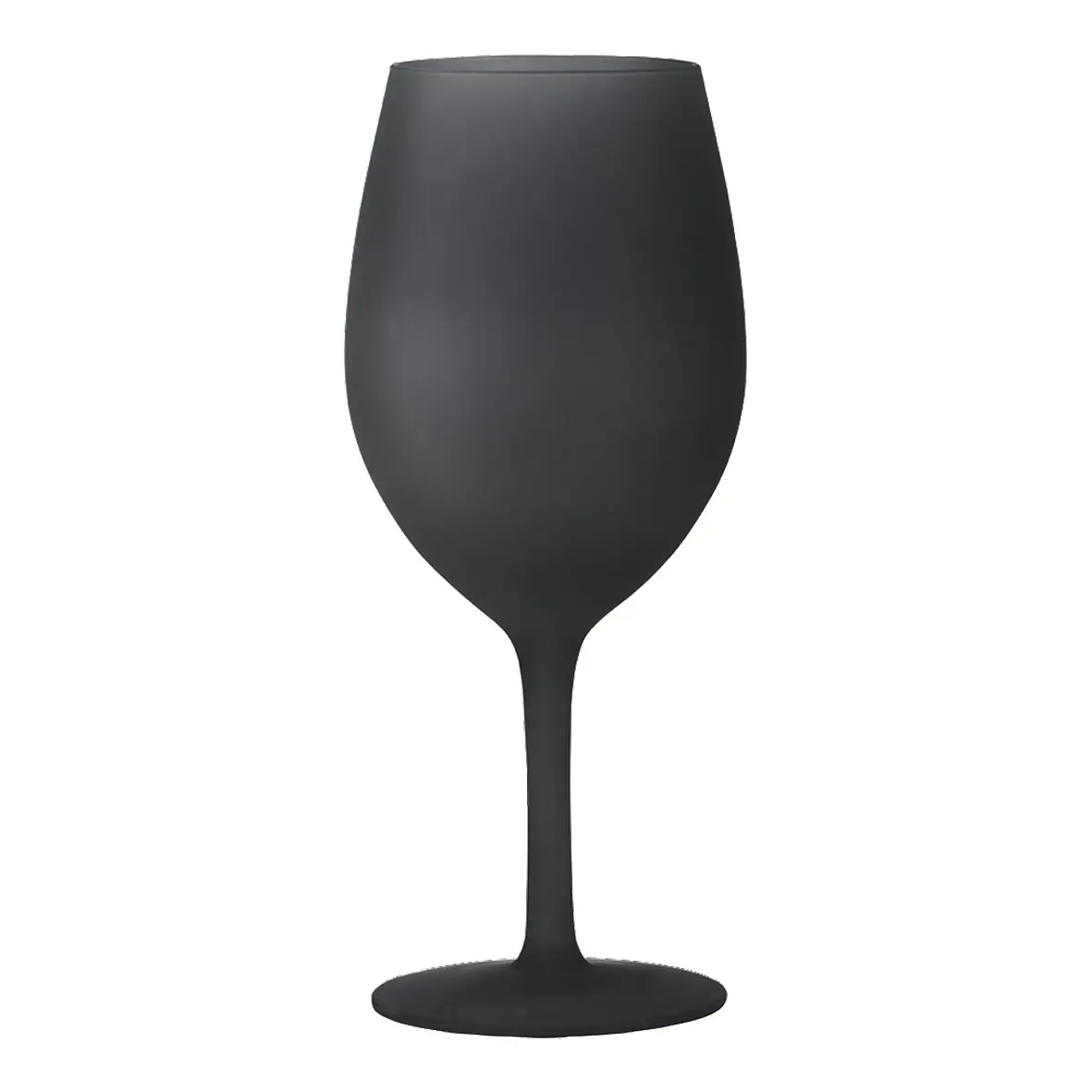 Drinking Glass Set Satin, black, Wine Glass