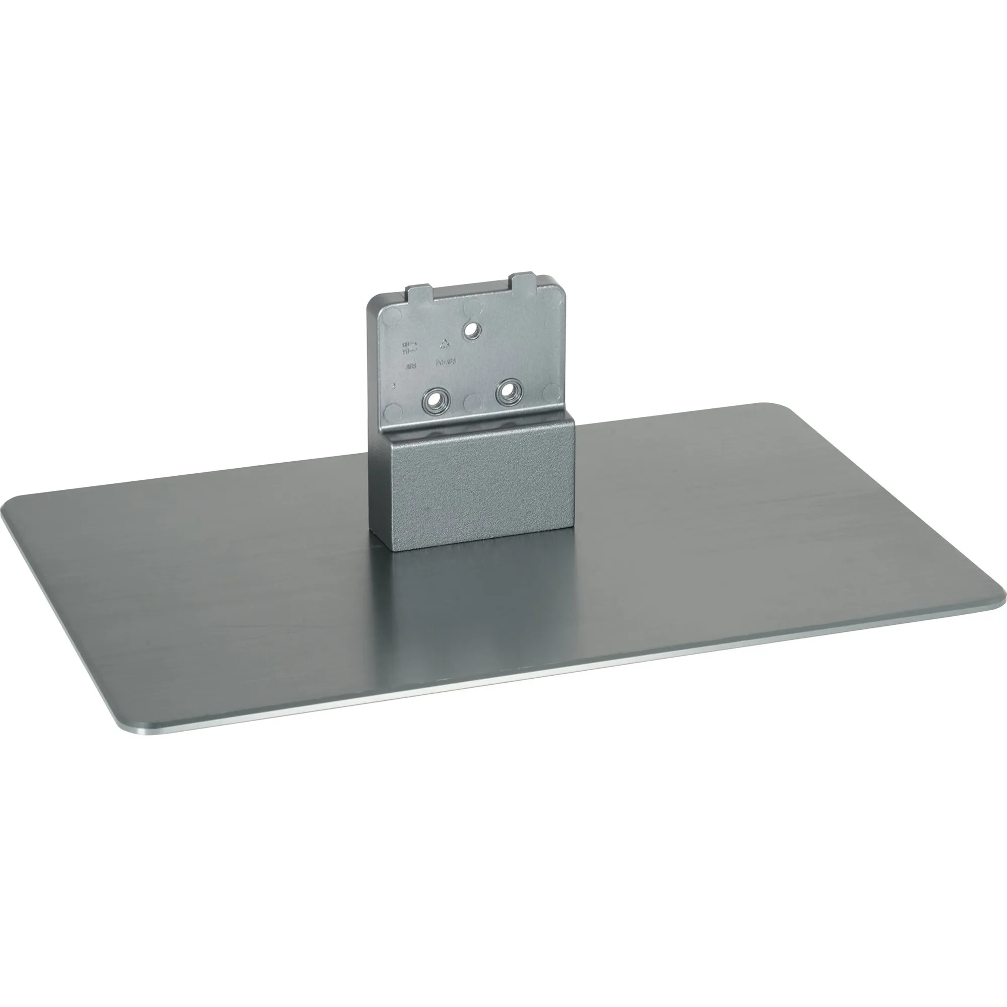 Caratec Vision Standfuß aus grauem Metall mit breiter rechteckiger Bodenplatte für die TV-Modelle CAV272E-S und CAV322E-S