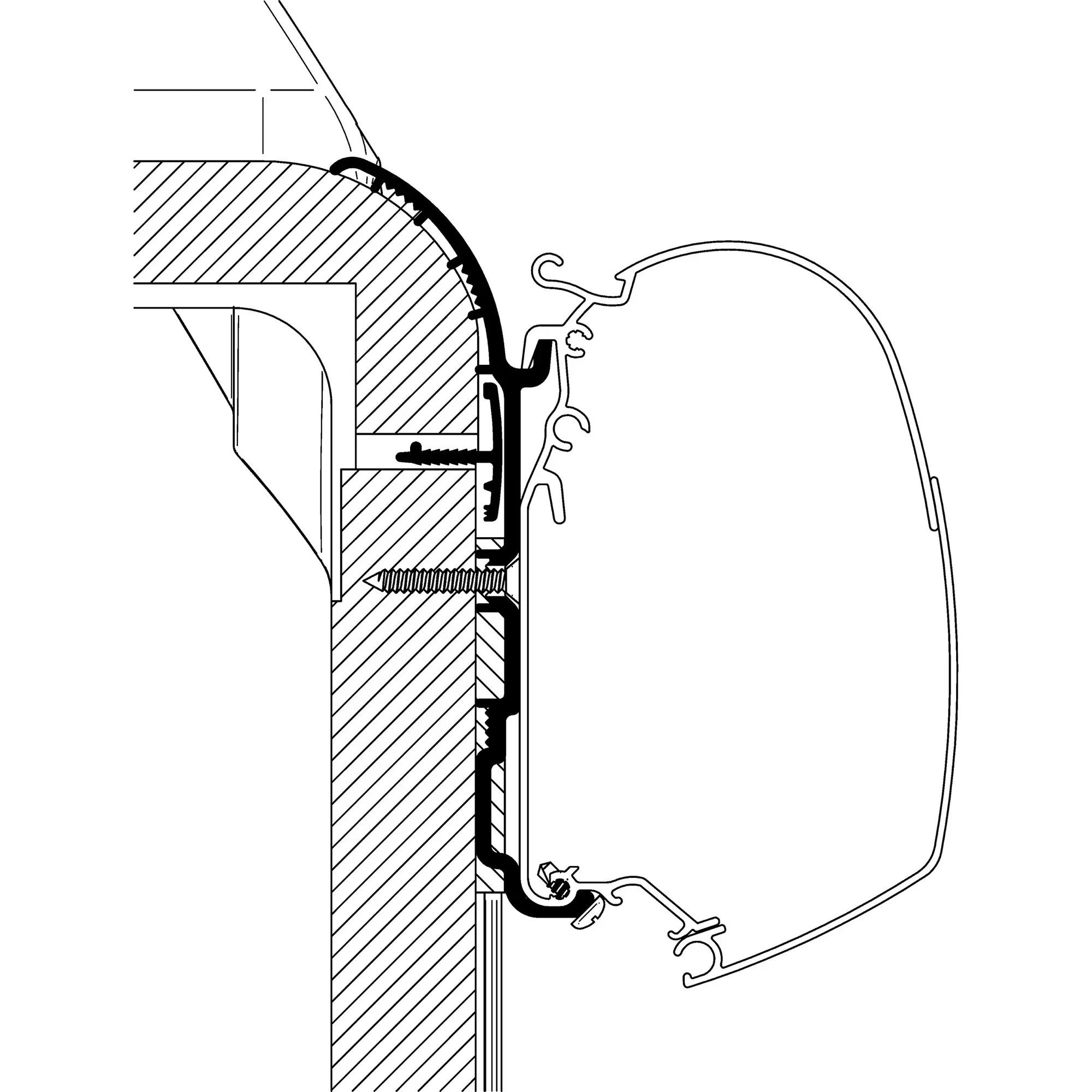 Adapter for Bürstner Ixeo T728 / T734 for TO Series 5 and 8