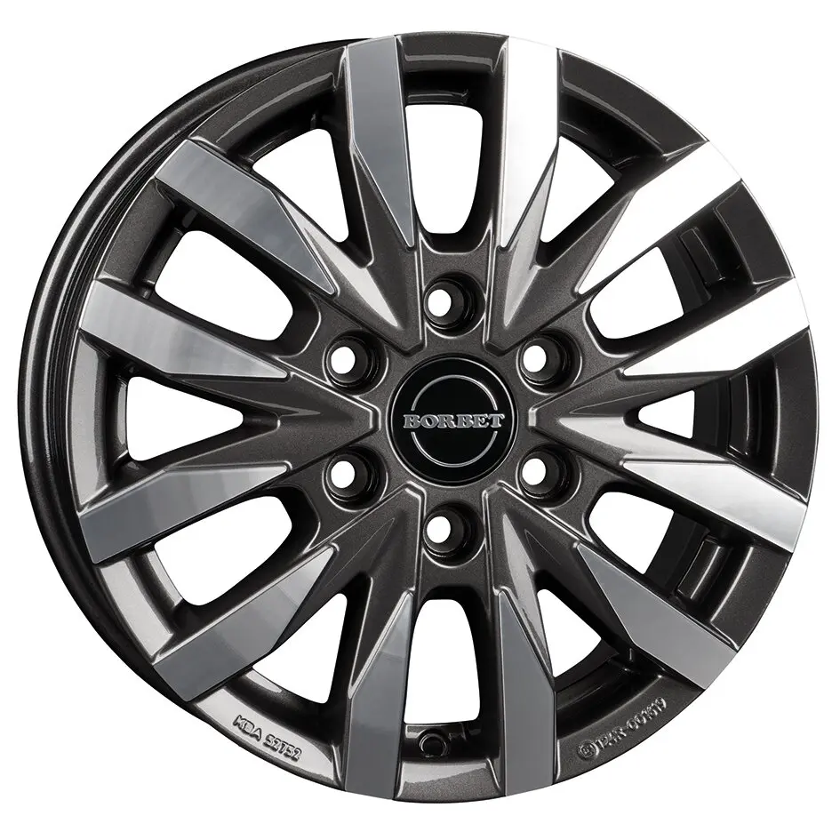 Aluminiumfelge CW6, MB Sprinter mit Allrad, 1350 kg, mistral anthracite polished glossy, 6,5 x 16"