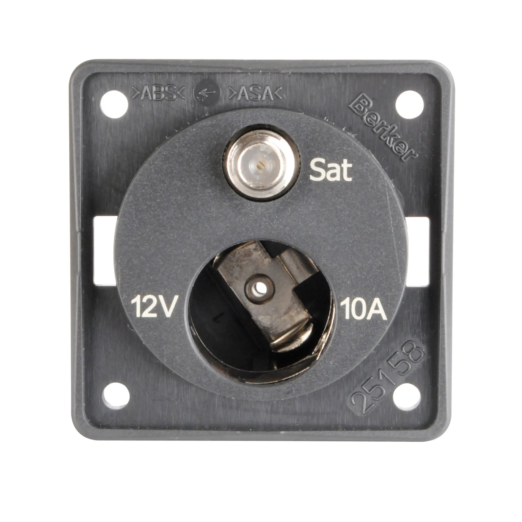 Steckdose 12 V/SAT, anthrazit