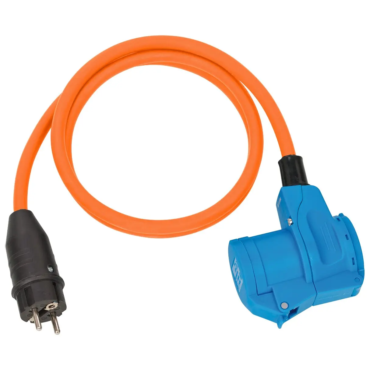 Winkeladapterkabel Schuko -> CEE