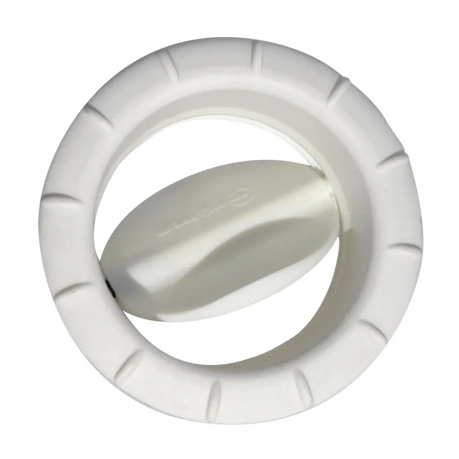 End Piece EN with Air Flap, white