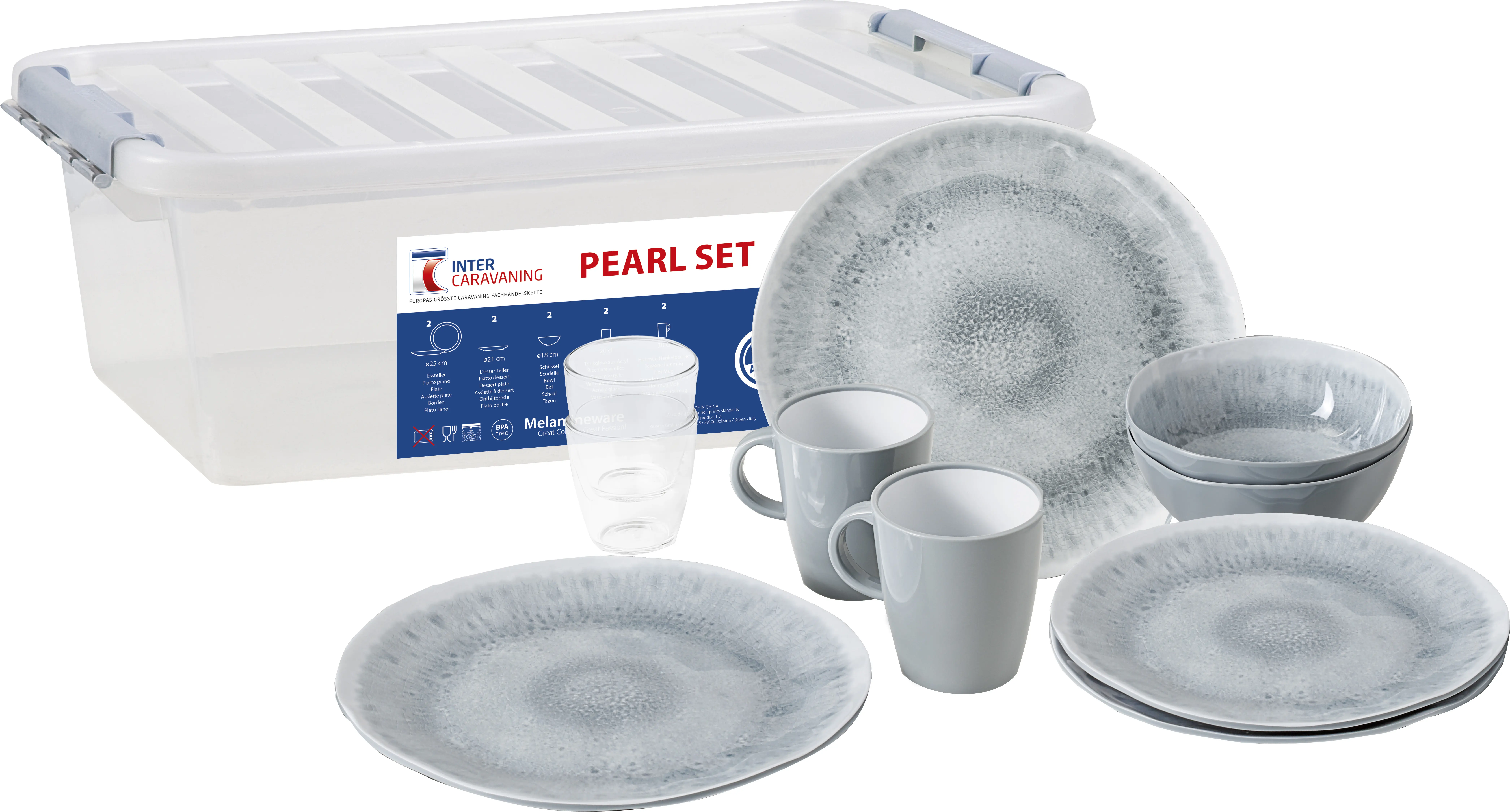 Pearl Geschirrset, 10-teilig (InterCaravaning Edition)