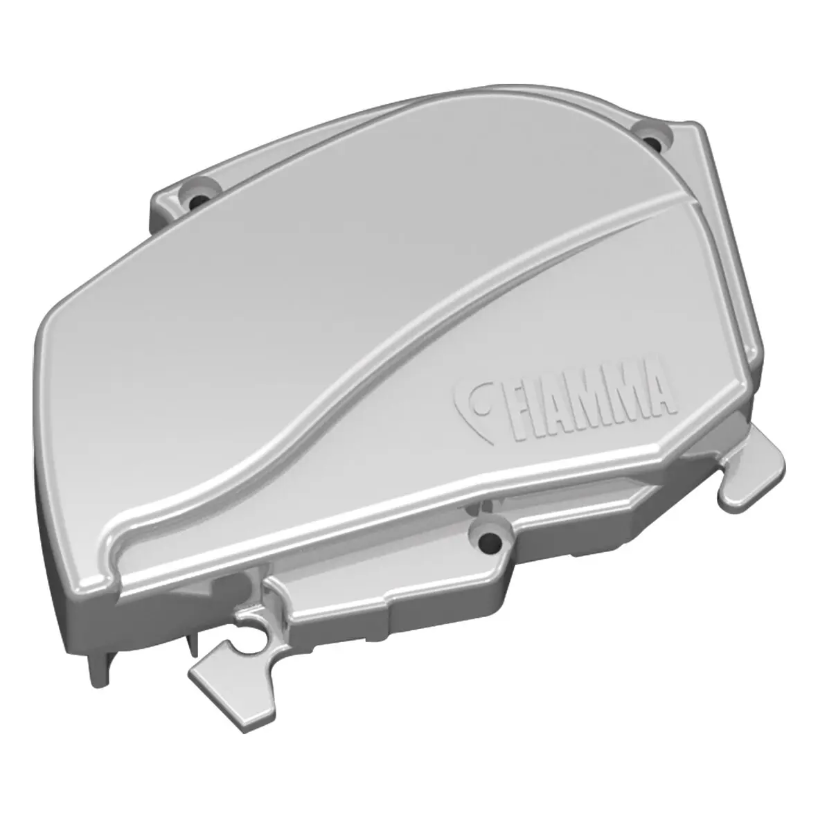 Endkappe, rechts, titanium für Markise F80L