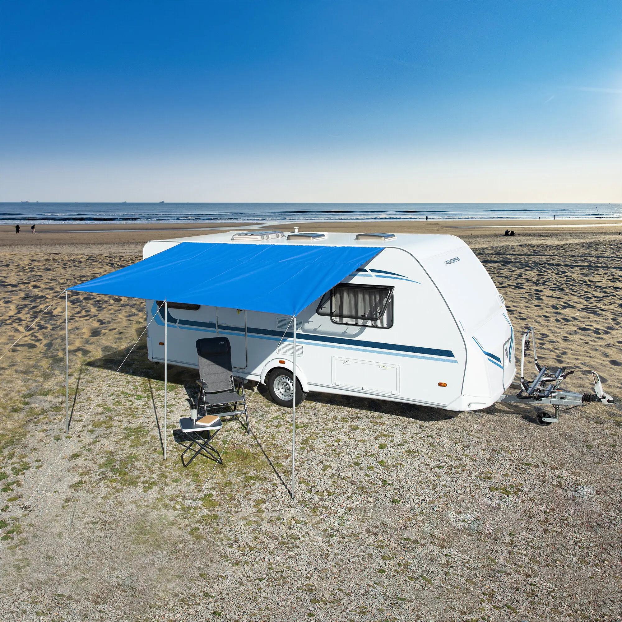 Sonnendach Playa blau, 450 cm