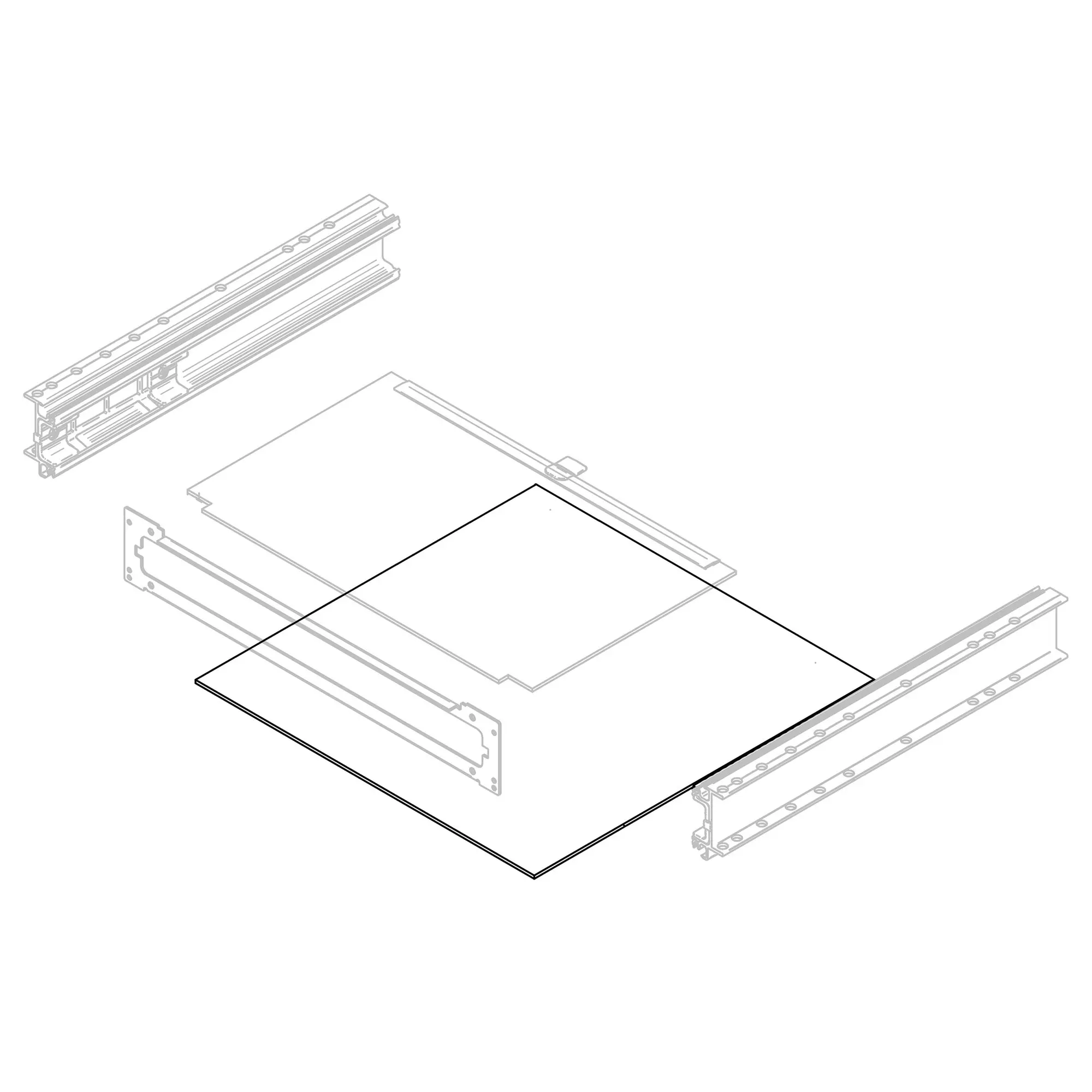 Lower Casing Plate Thule Slide-Out Step, 550