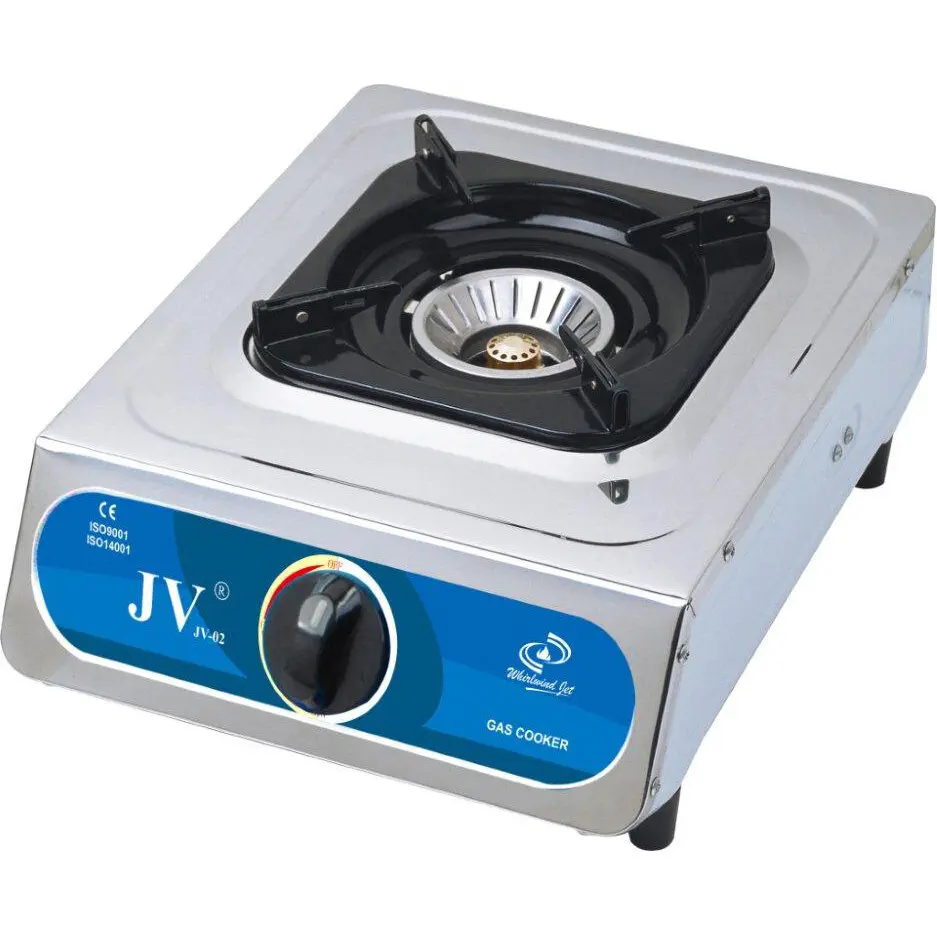 Edelstahl Gaskocher Turbo, 1 Flamme