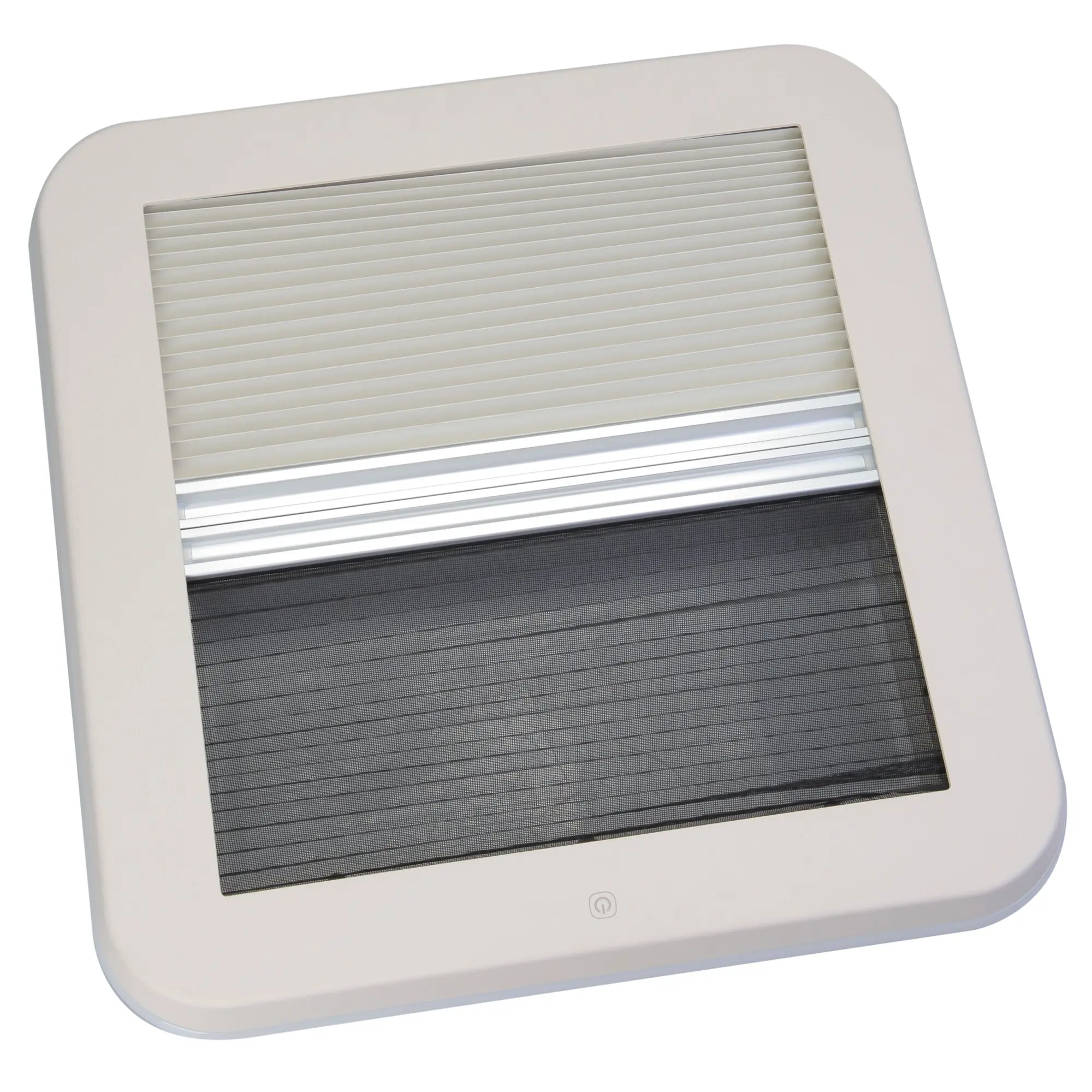 Dachfenster mit LED, Verdunkelungsrollo und Insektenschutz, 400 x 400 mm