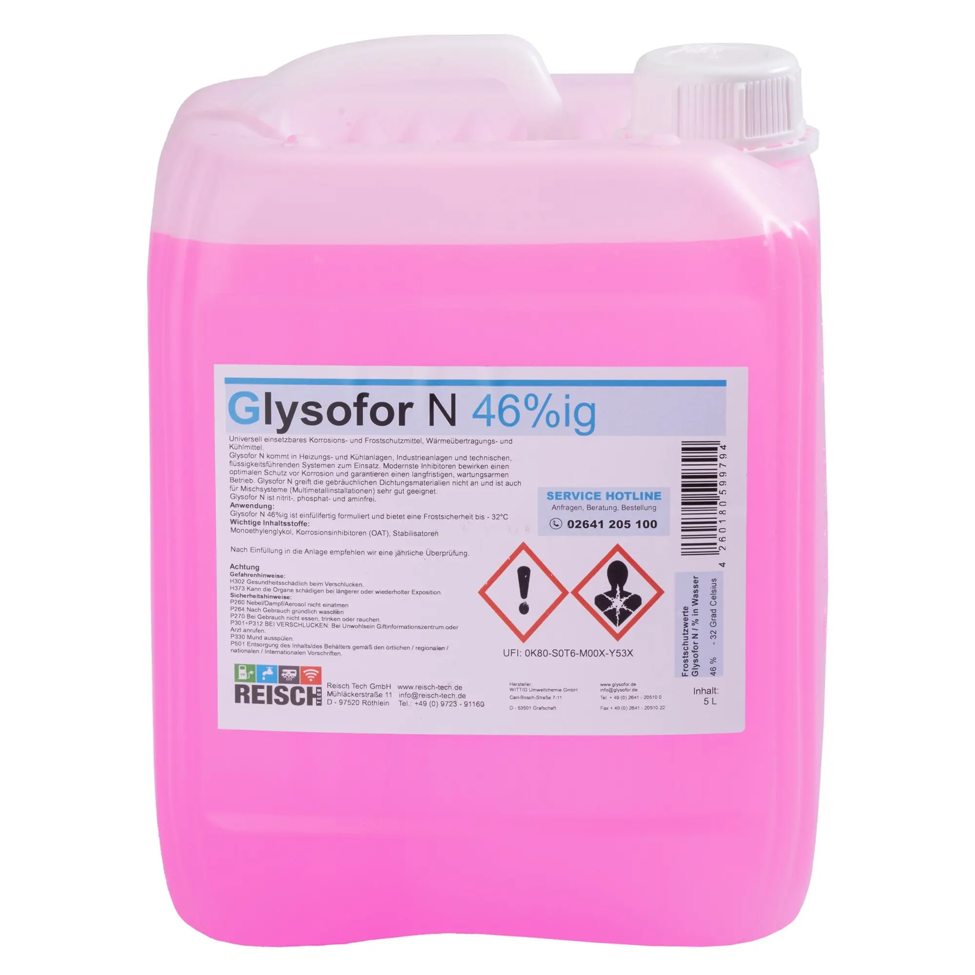 Frostschutzmittel Glylsofor N für Heizungssysteme, 5 l