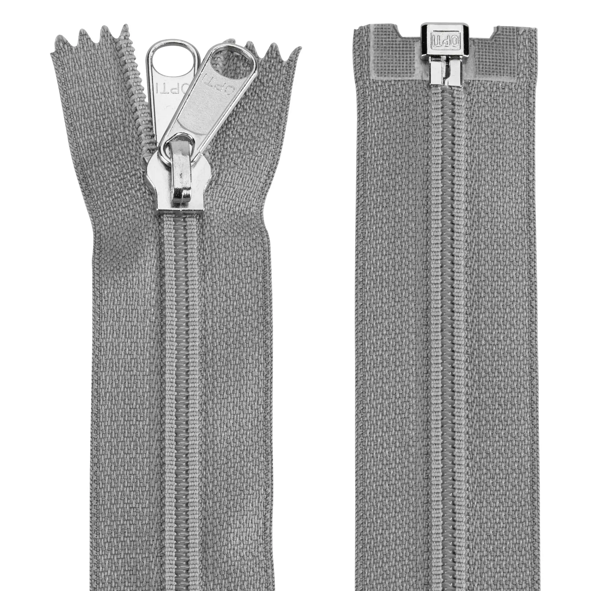 Reißverschluss für Zelte, grau, 240 cm