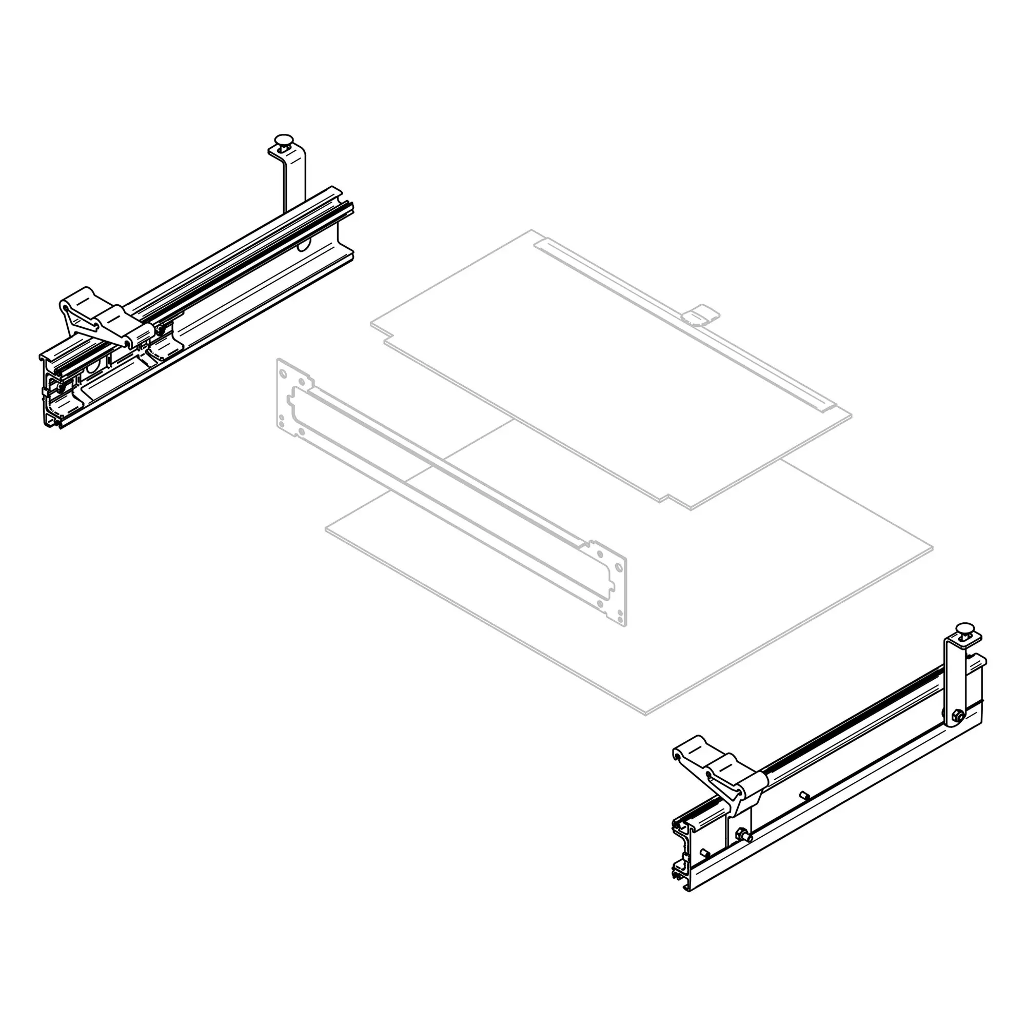 Mounting Frame Thule Slide-Out V19 Ducato 700