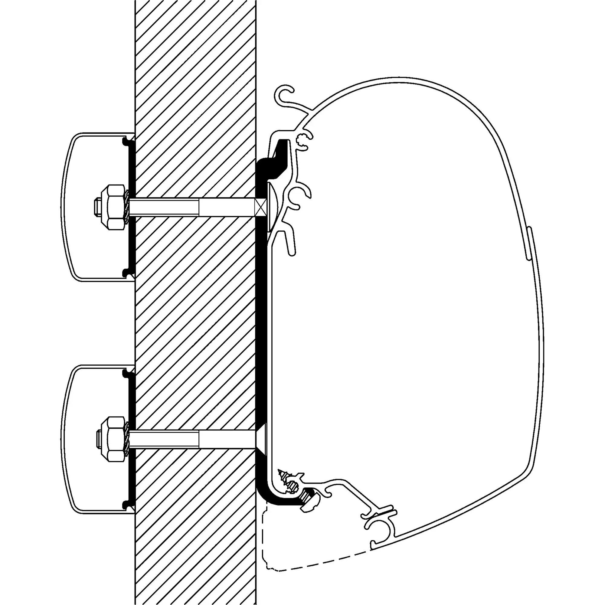 Flat Adapter To TO Series 5 And 8, 75 cm