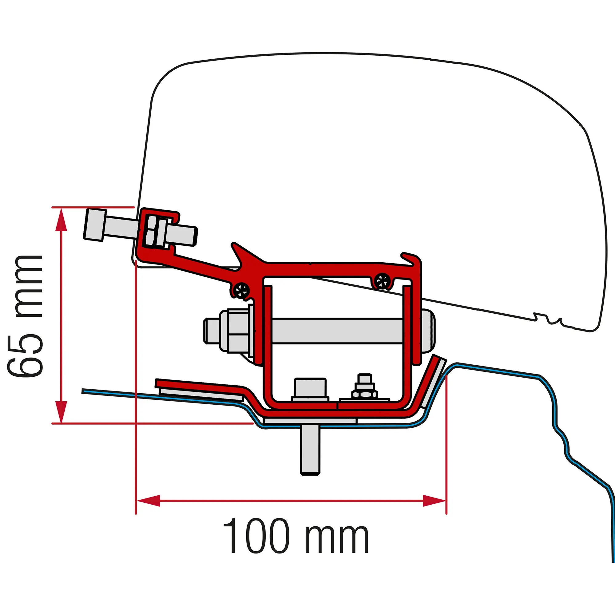 Awning Adapter Kit Renault Trafic L1, H1 from 2014